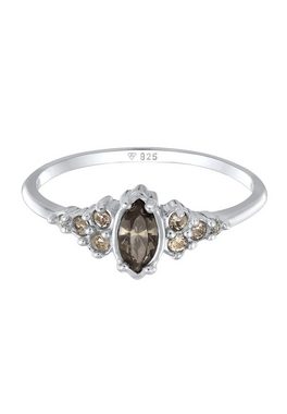 Elli Fingerring Kristall Marquise Klassik Verlobung 925 Silber