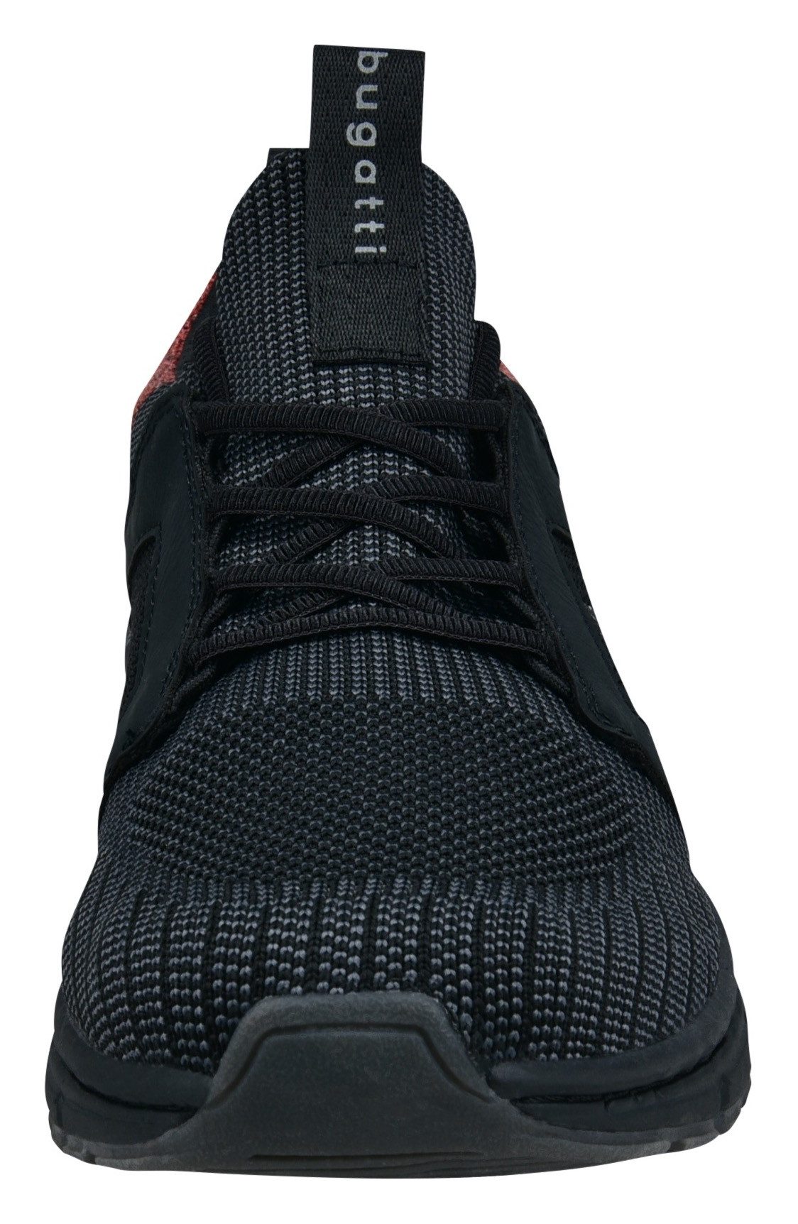 bugatti Sneaker, Schnürschuh, Halbschuh, Freizeitschuh, Kontrastbesatz an der Ferse