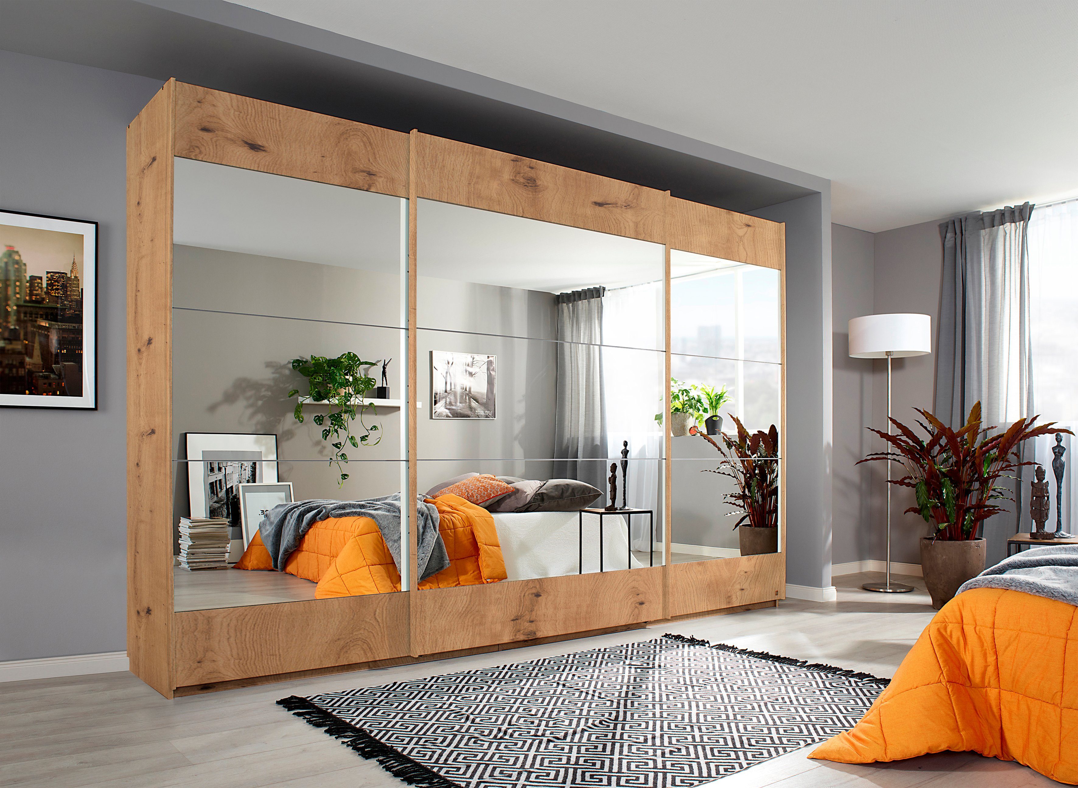 rauch Schwebetürenschrank "Malibu", (in 5 Breiten, Höhe 210 cm), mit großfl günstig online kaufen