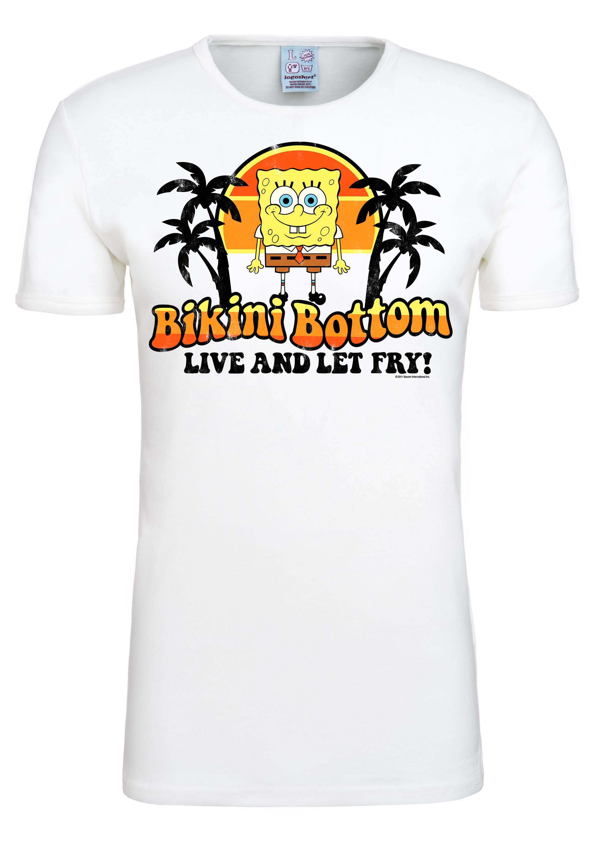 LOGOSHIRT T-Shirt Spongebob mit Bikini Originaldesign – Bottom lizenzierten