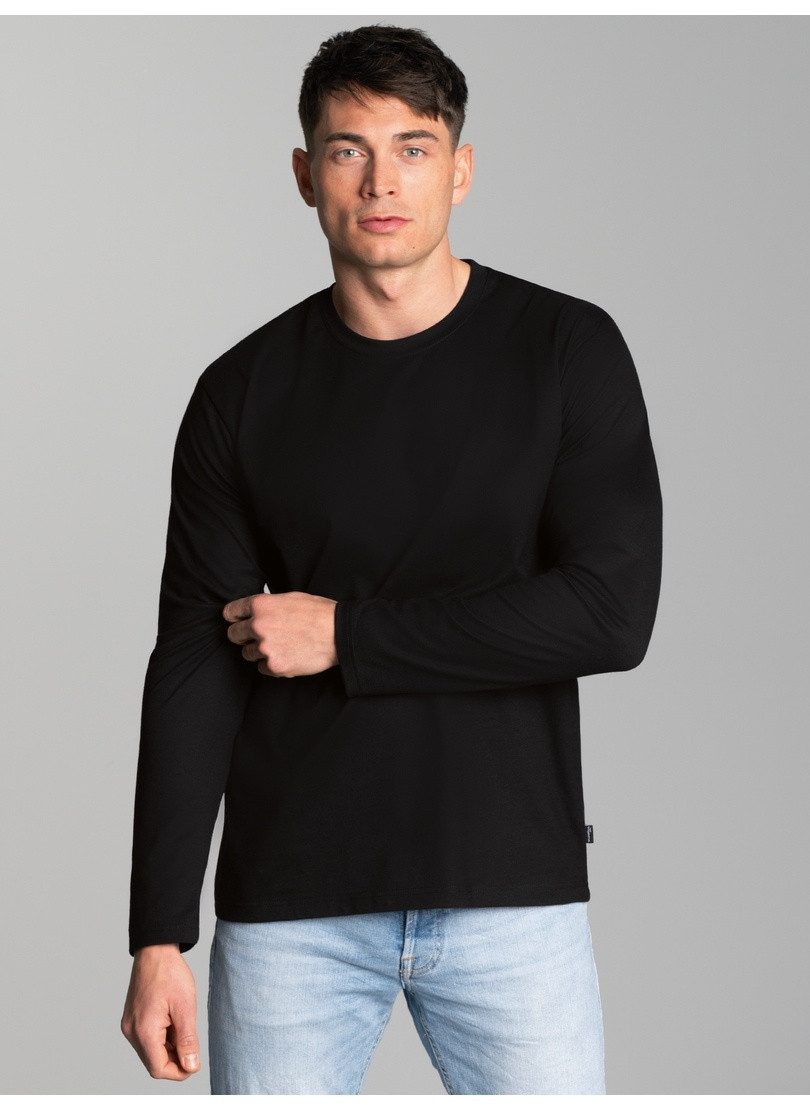 Trigema T-Shirt TRIGEMA Langarmshirt aus 100% Baumwolle (1-tlg)