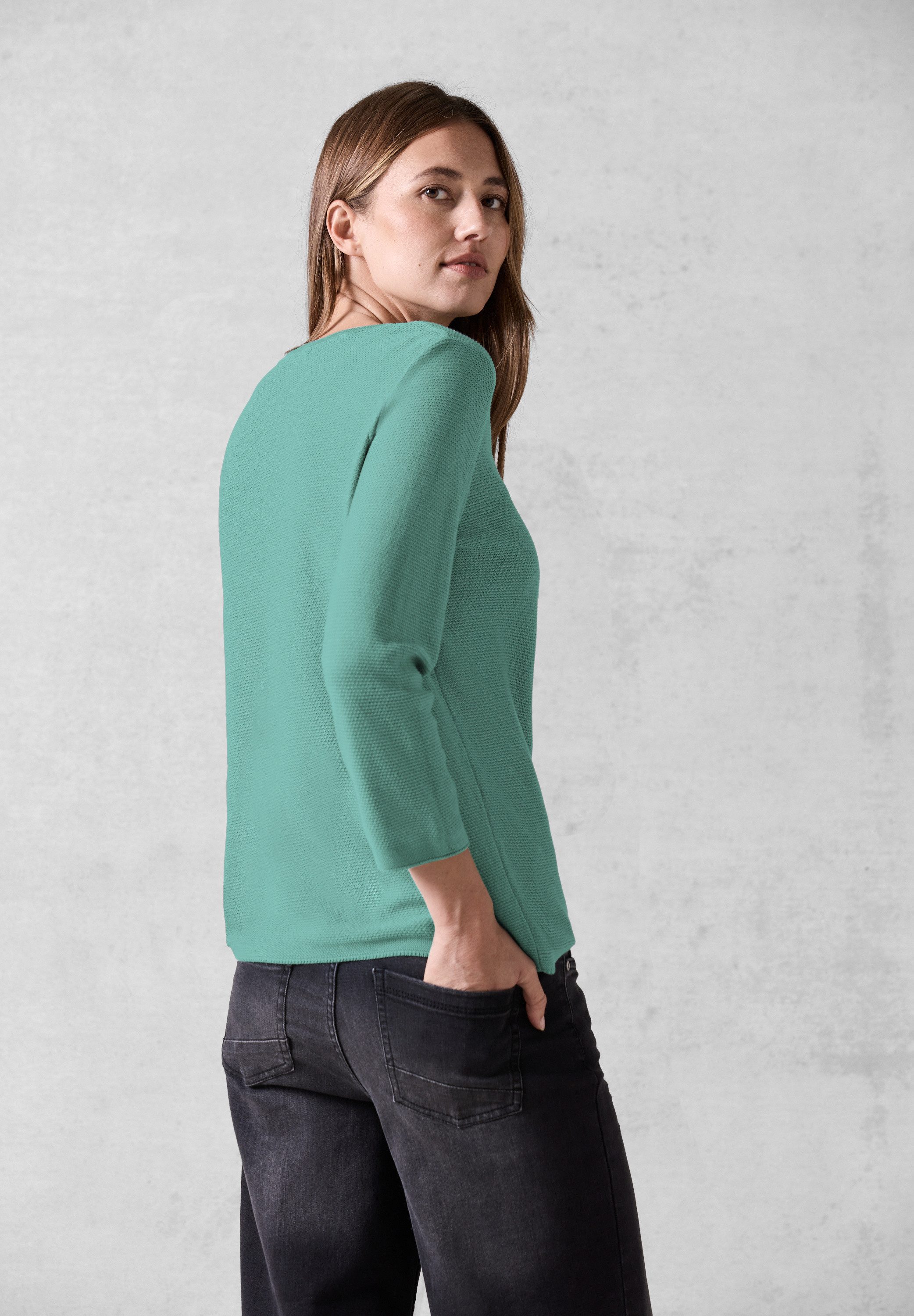 CECIL 3/4 Arm-Pullover Feinstrick günstig online kaufen