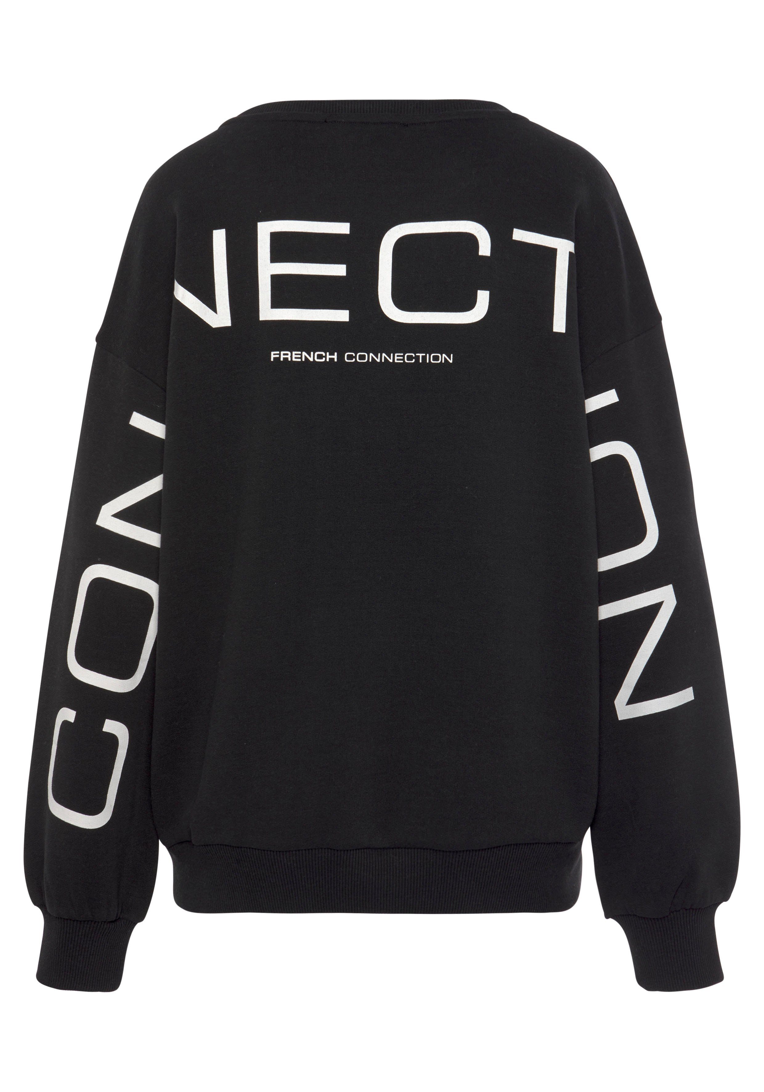 French Connection Sweatshirt mit Schriftzug auf dem Rücken