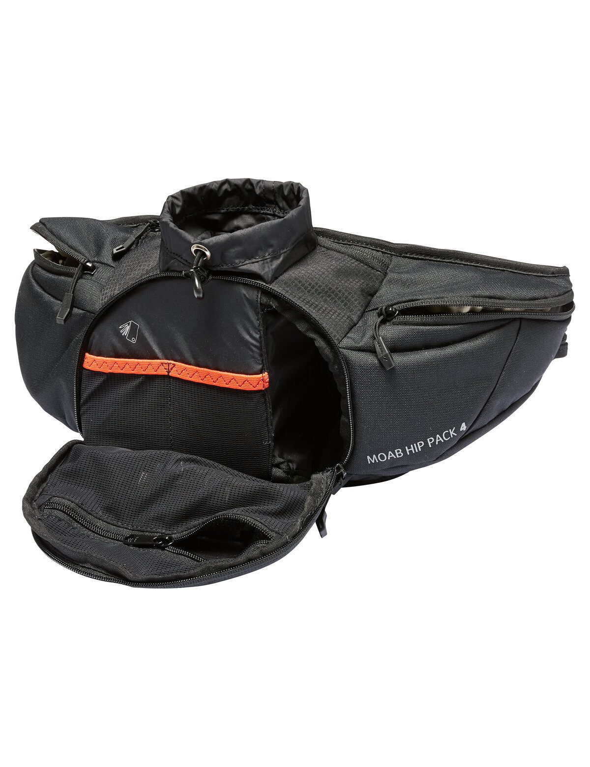 VAUDE Bauchtasche Moab Hip Pack 4 (Stück), technische Hüfttasche für Biker