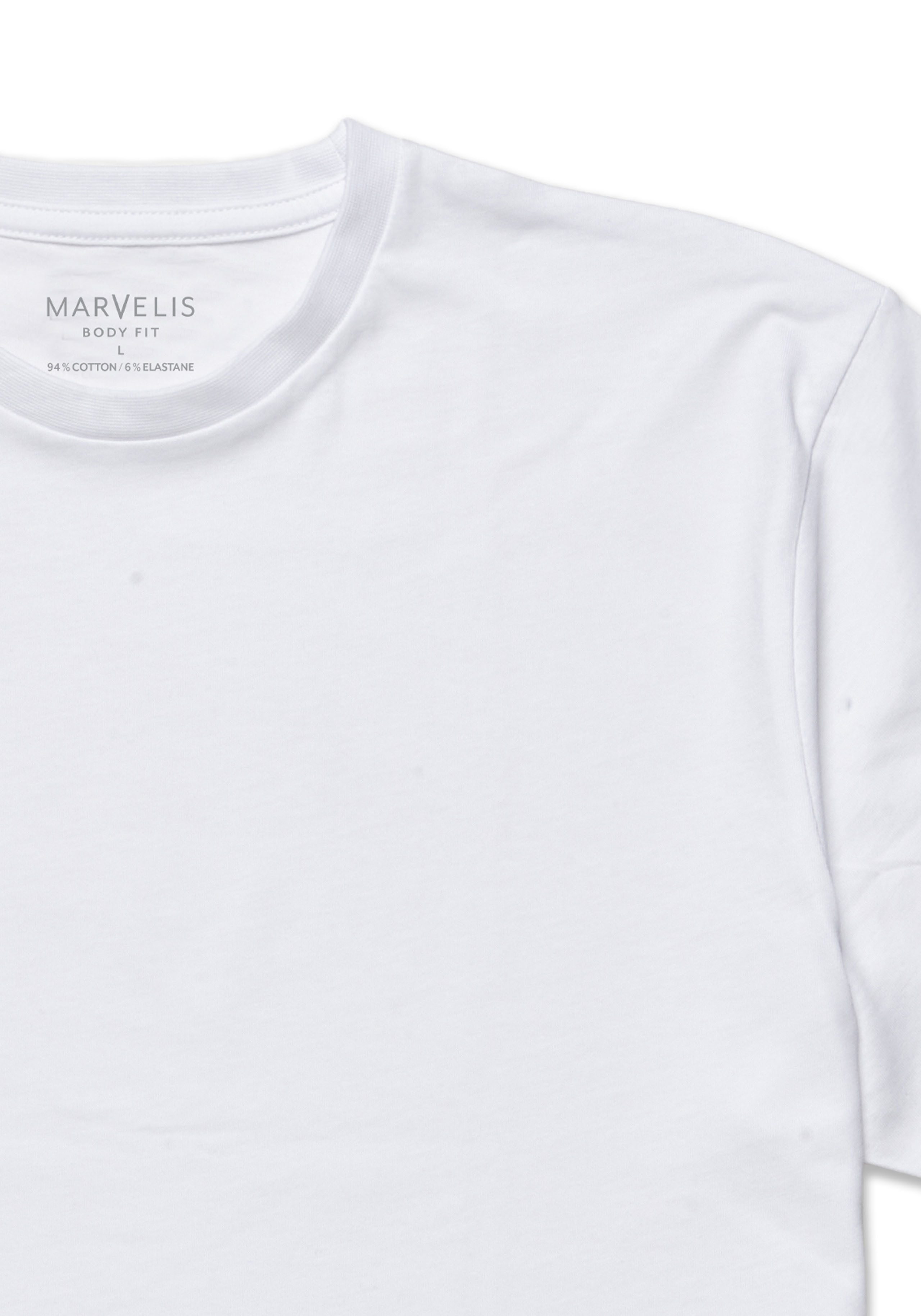 MARVELIS T-Shirt (2-tlg) Doppelpack, body fit