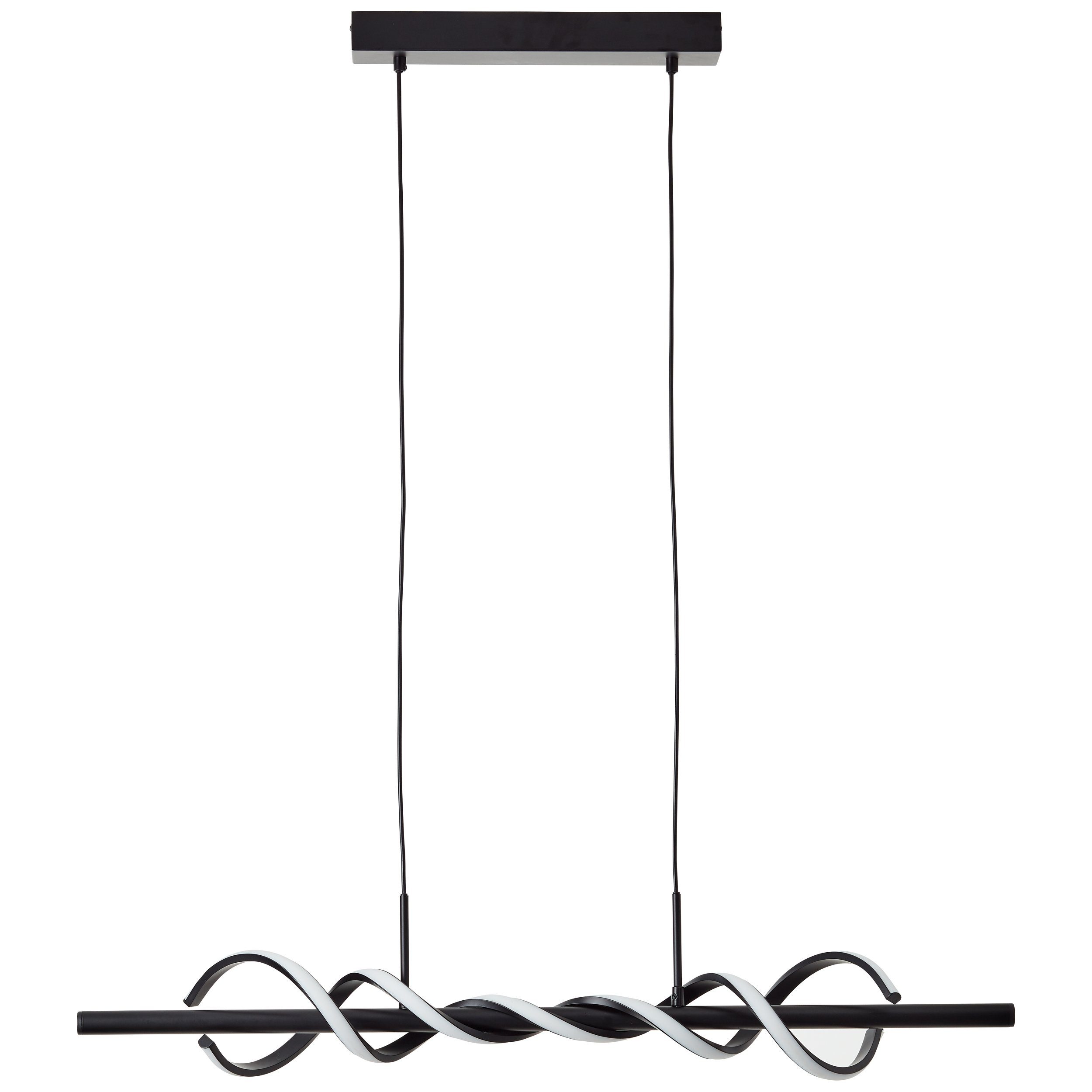 Brilliant Pendelleuchte Amalie, Amalie integ 95cm schwarz, LED Metall/Kunststoff, Pendelleuchte LED 1x