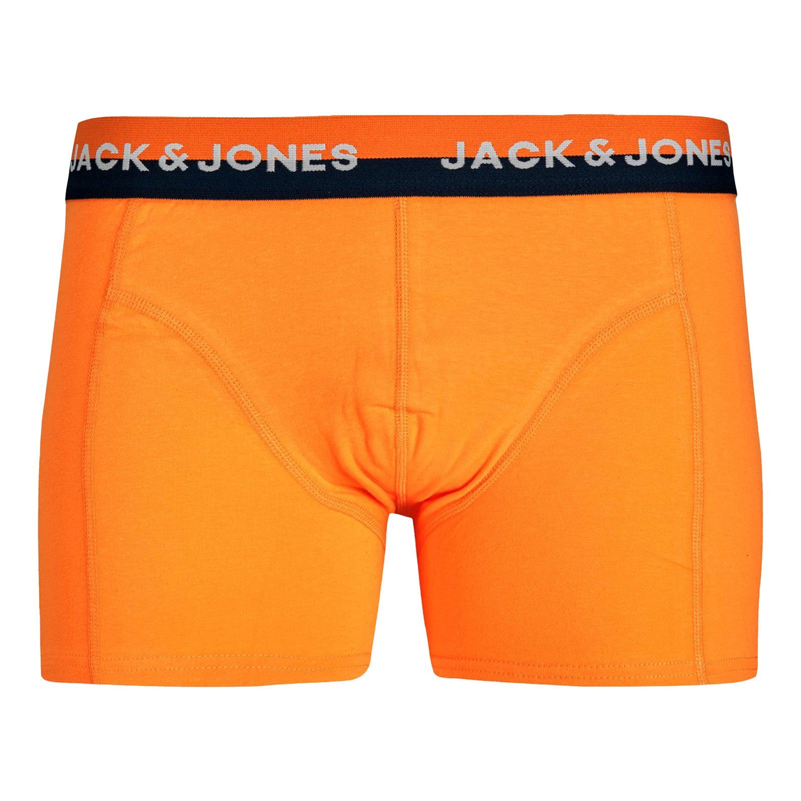 Jack & Jones Trunk (3-St) mit Markenschriftzug blaze navy Bund / trekking green am