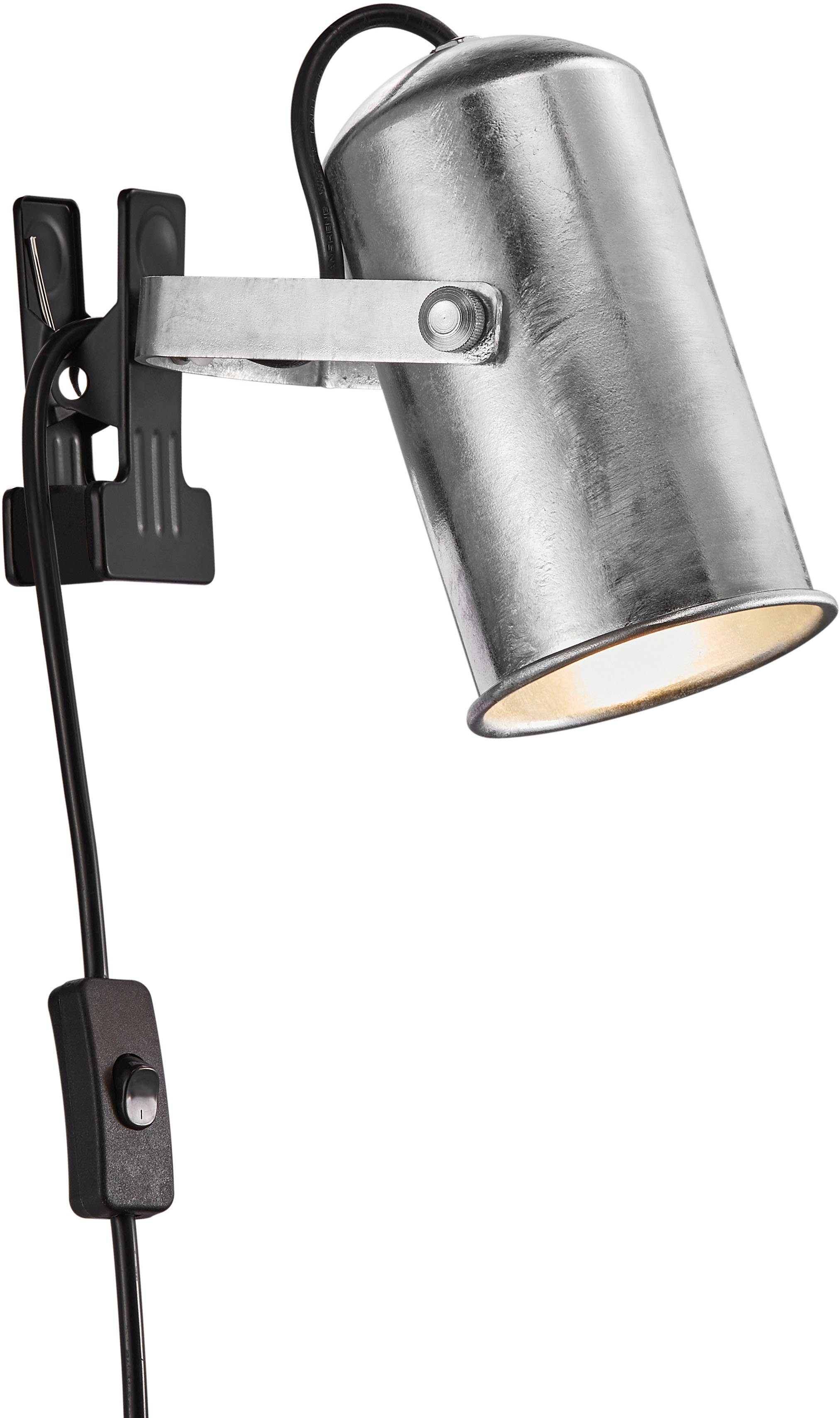 Nordlux Klemmleuchte Porter, ohne Leuchtmittel, Industrielles Design, Verstellbarer Лампыkopf für gerichtetes Licht