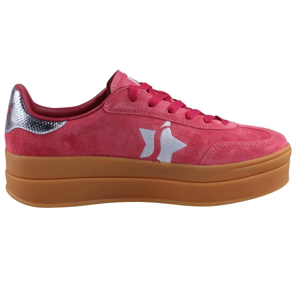 Skechers 185430-RDBL Sneaker Stylisch, sportiver Schnürschuh mit Metallic-Details