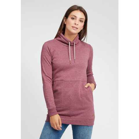 OXMO Hoodie OXVilma Sweatpullover lang geschnitten mit Kordelzug