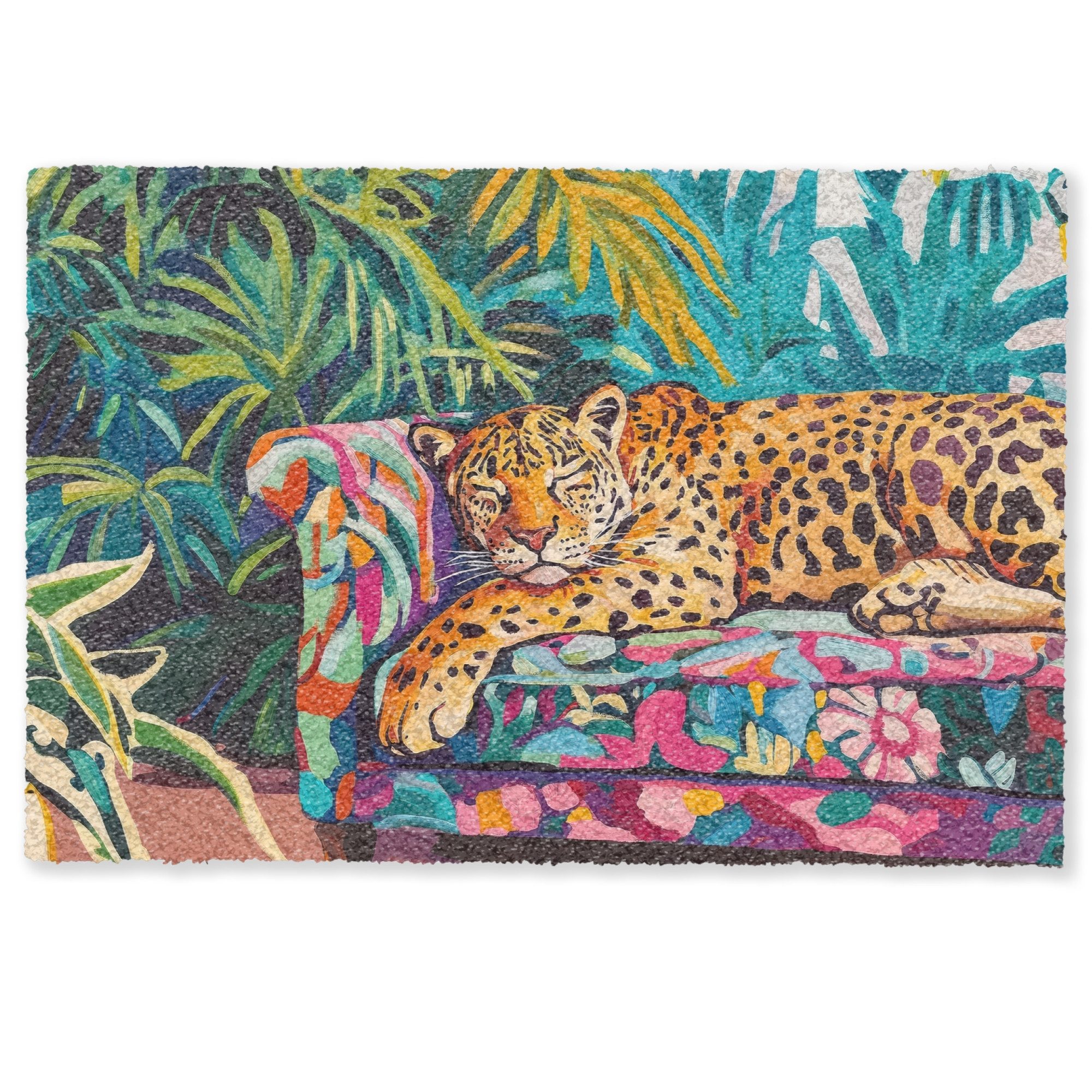 MuchoWow Fußmatte Leopard - Bunt - günstig online kaufen