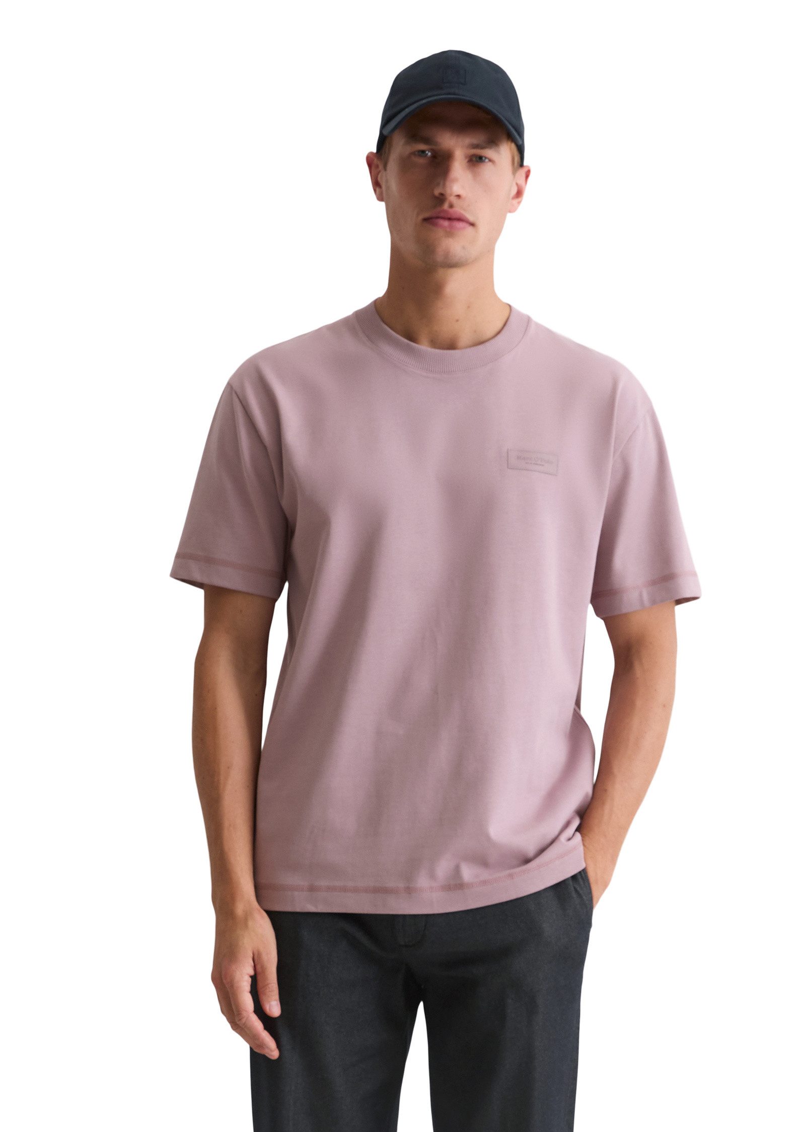 Marc O'Polo T-Shirt aus schwerem Bio-Baumwoll-Jersey