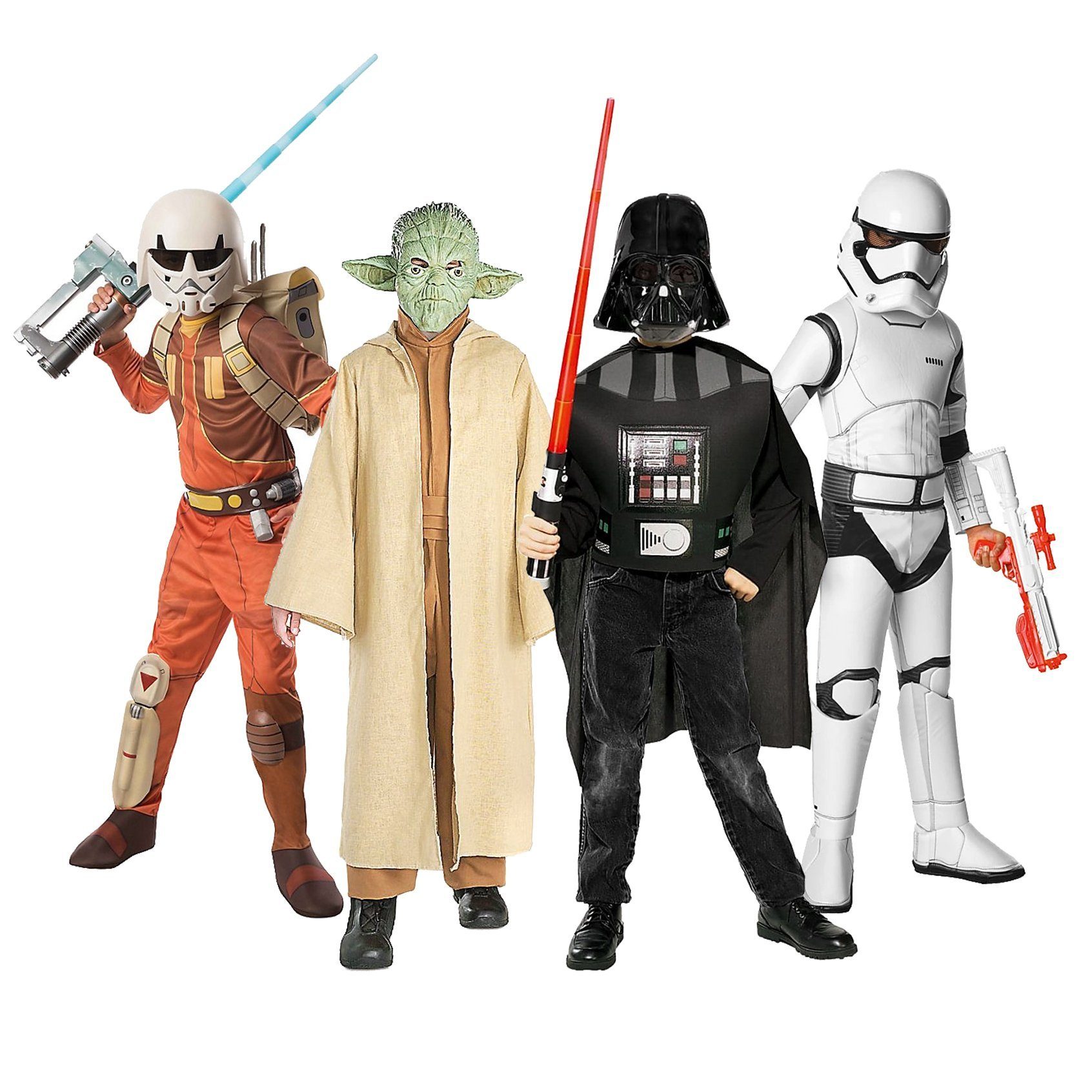 Rubie´s Kostüm »Star Wars Kostüm Box für Kinder mit 4 Kostümen«, Galaktische Star Wars Kinder
