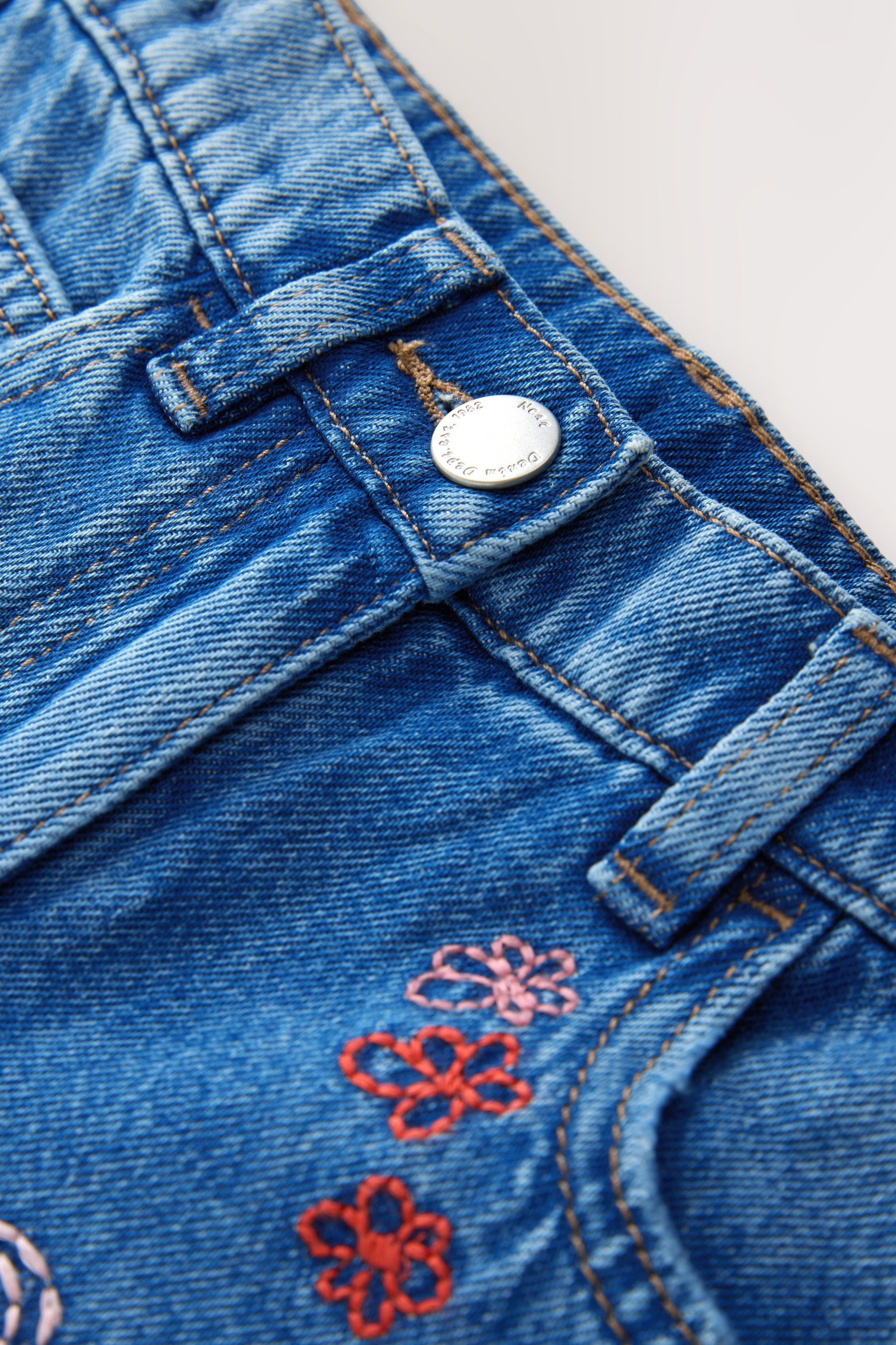 Next Weite Jeans Jeans mit Barrel-Bein und Stickerei (1-tlg)