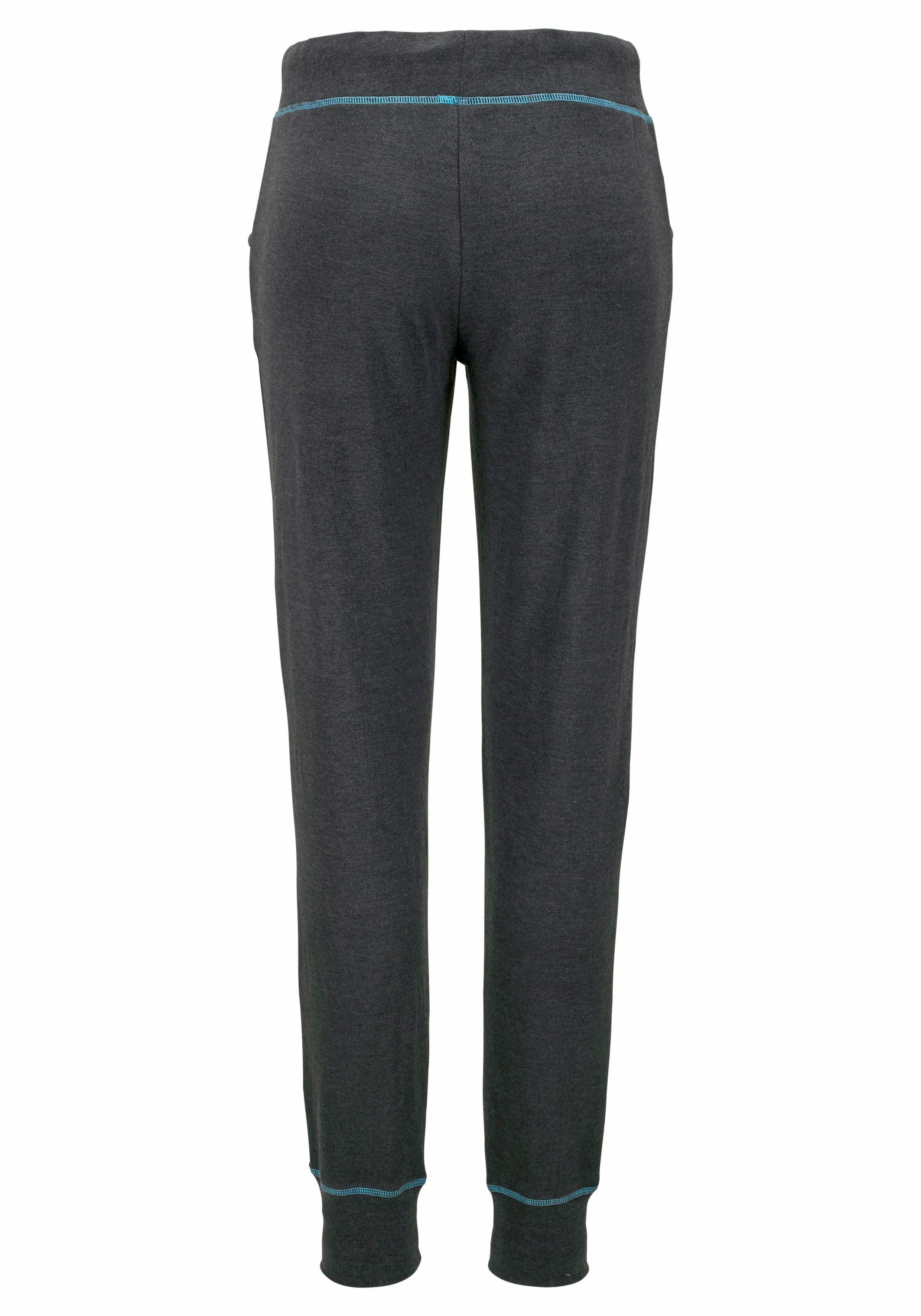 Bench. Loungewear Relaxhose mit kontrastfarbenen Nähten, Loungewear