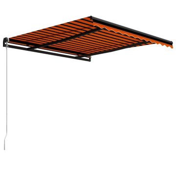 vidaXL Markise Einziehbare Markise Handbetrieben 300 x 250 cm Orange und Braun