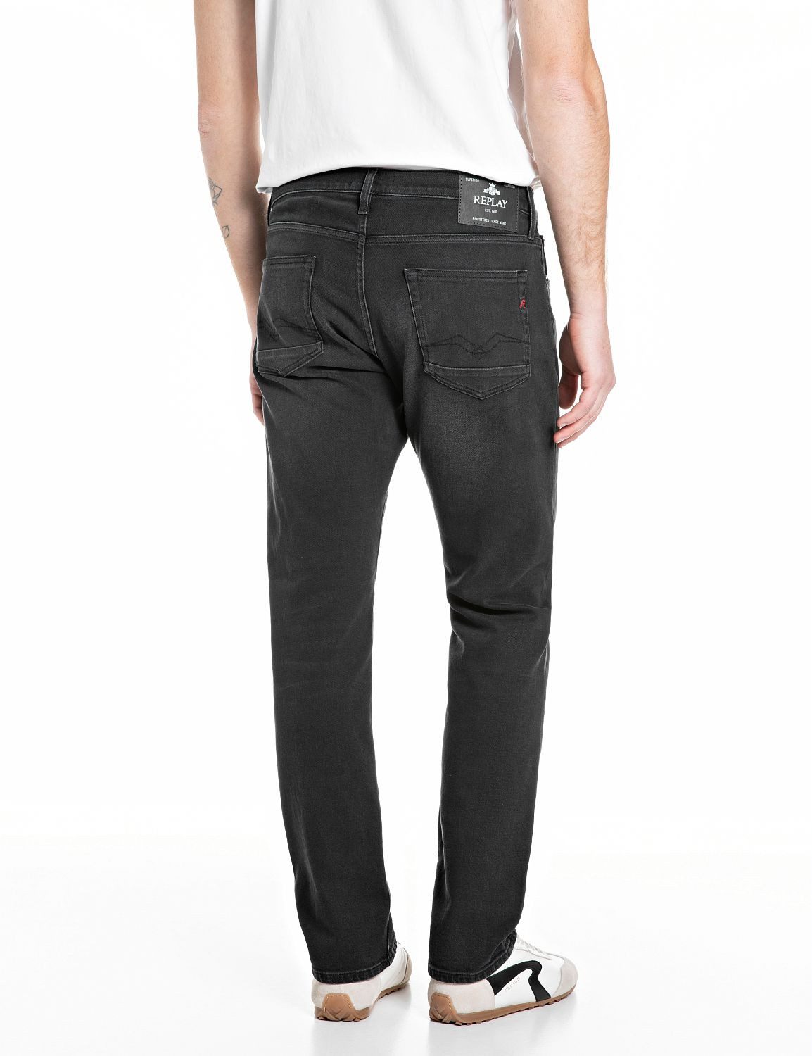Replay Straight-Jeans Aideen im 5-Pocket-Stil