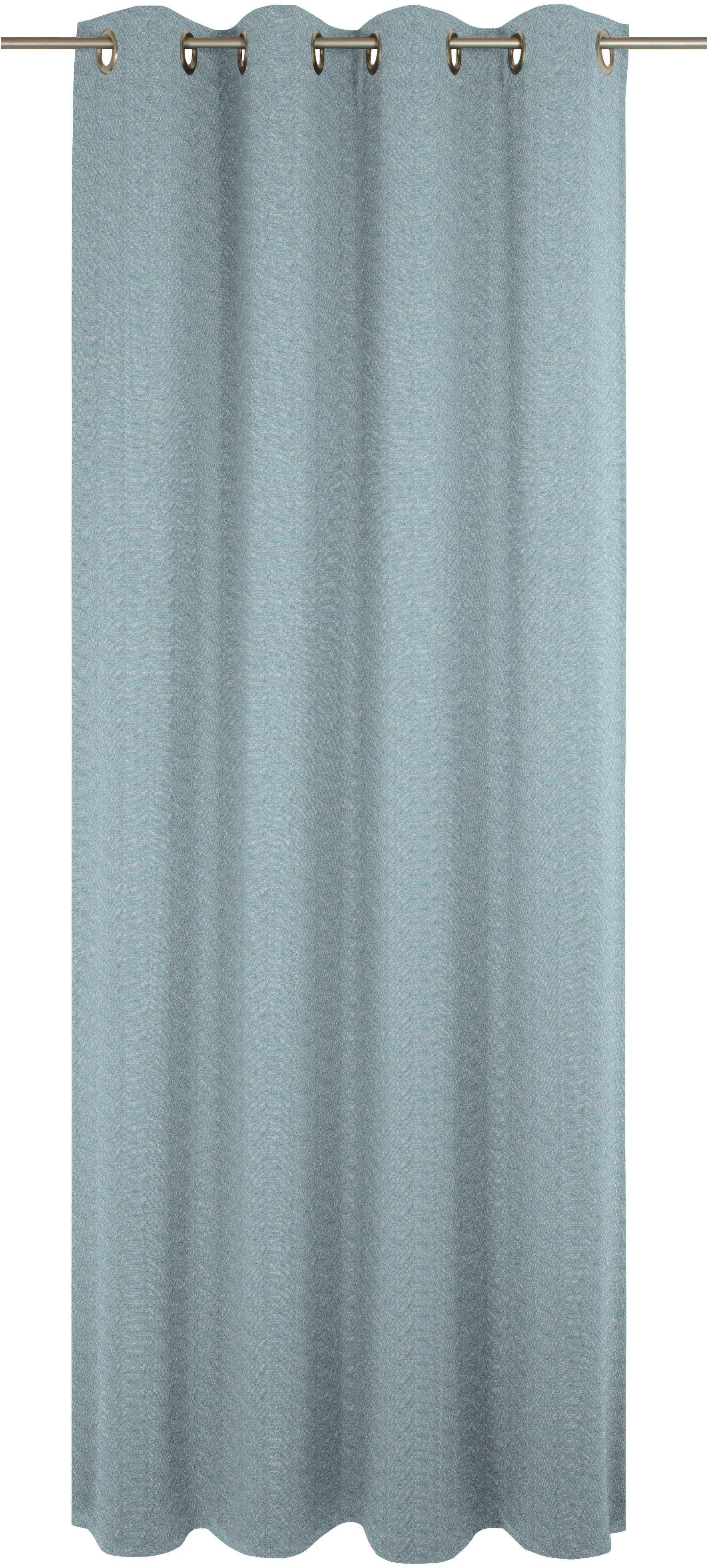 Vorhang Torbole, Wirth, Ösen (1 St), blickdicht, Jacquard blau