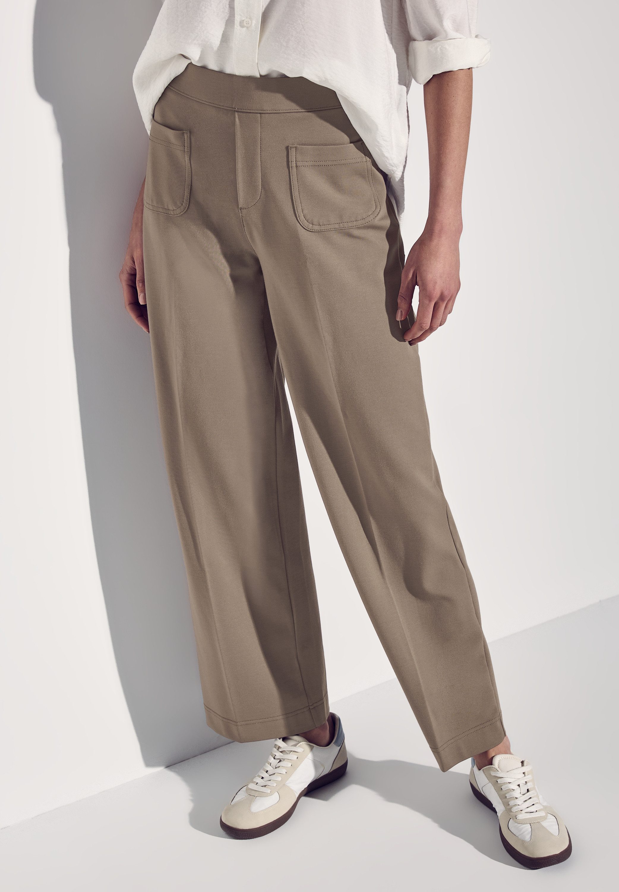 STREET ONE Stoffhose Sommerhose mit Aufgesetzten Taschen günstig online kaufen