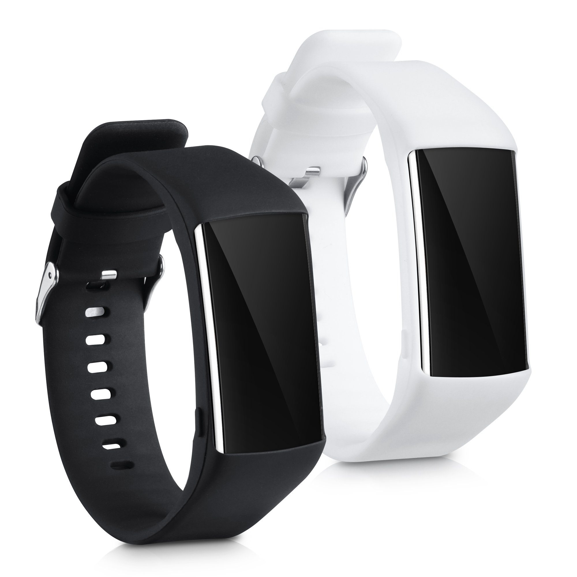 kwmobile Uhrenarmband 2x Uhrenarmband für Polar A360 / A370 Armband, Fitnesstracker Band Set aus TPU Silikon - Ersatzarmband Smartwatch