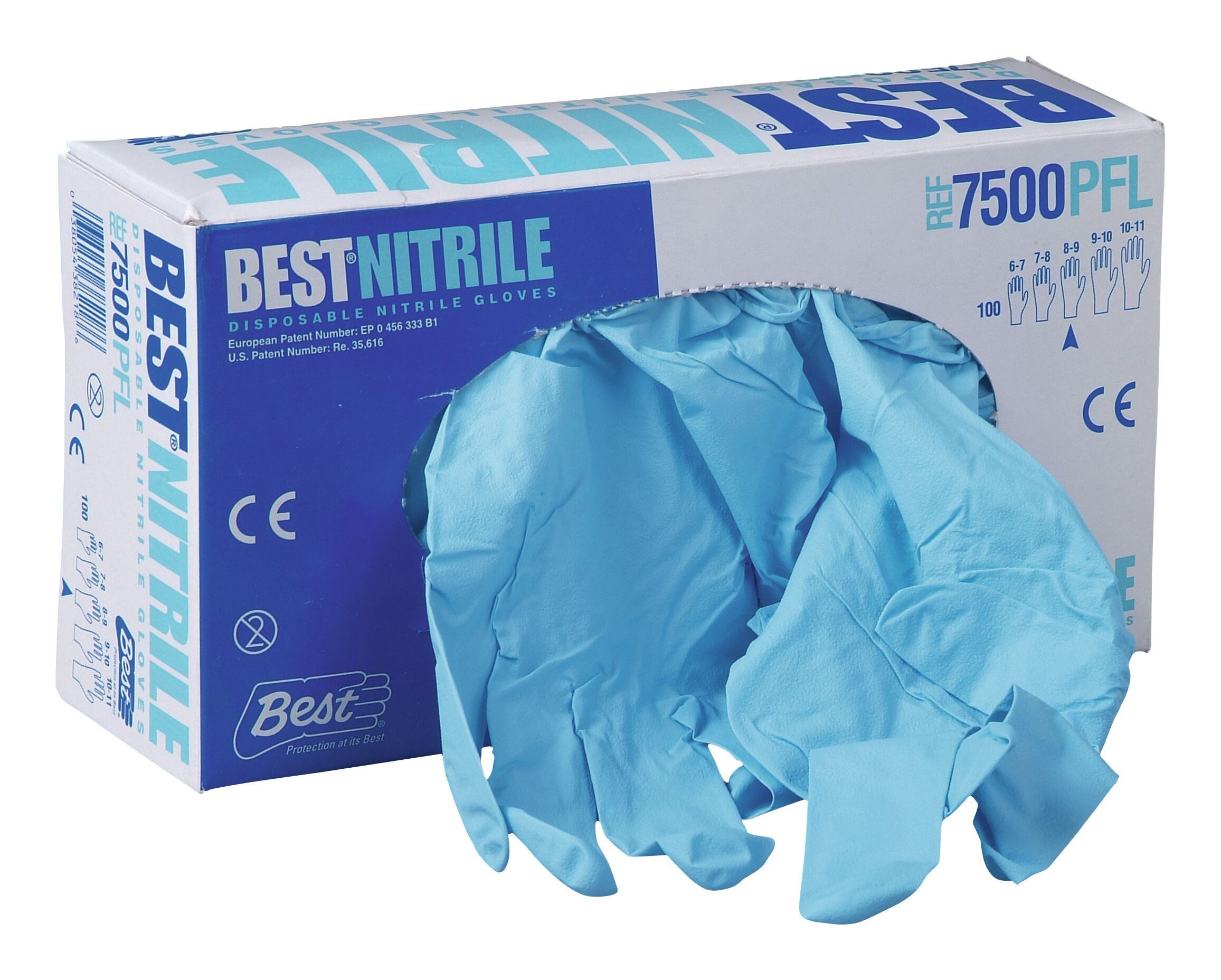 Showa Einweghandschuhe 7500PF, Nitril (100 Stück)