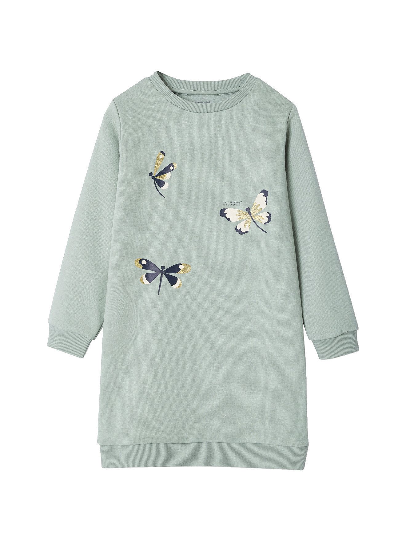 vertbaudet Minikleid Mädchen Sweatkleid BASIC