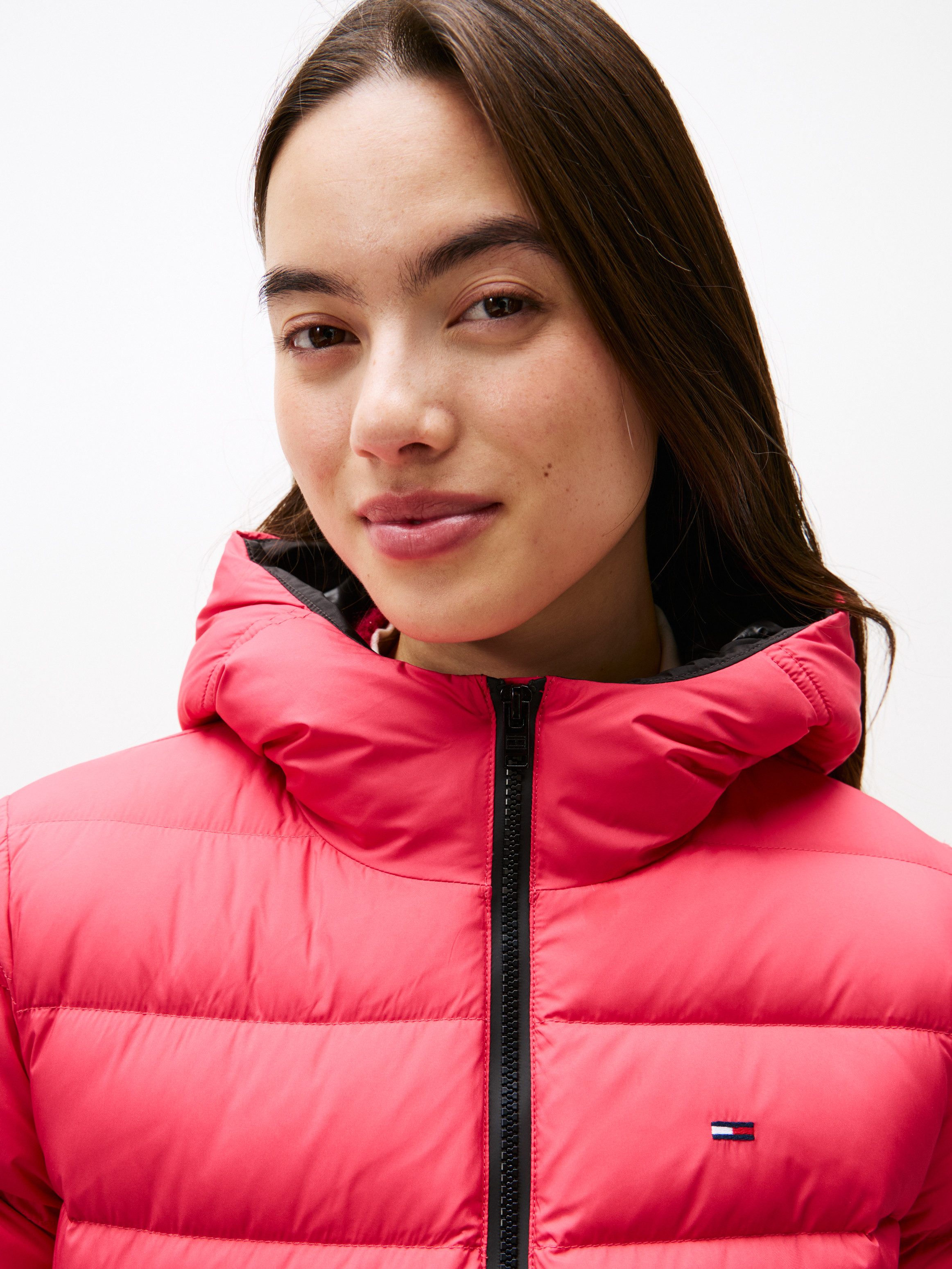 Tommy Jeans Steppjacke TJW SLIM HOOD PRNT DOWN JCKT EXT günstig online kaufen