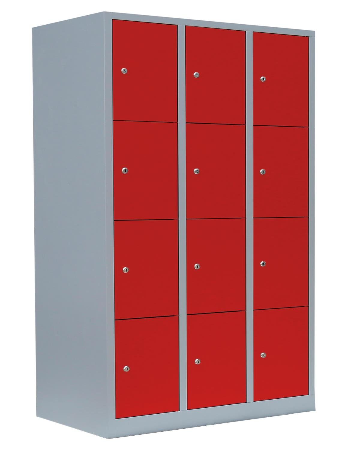 Steelboxx Fächerschrank 12 Fächern Schließfachschrank Wertfachschrank günstig online kaufen