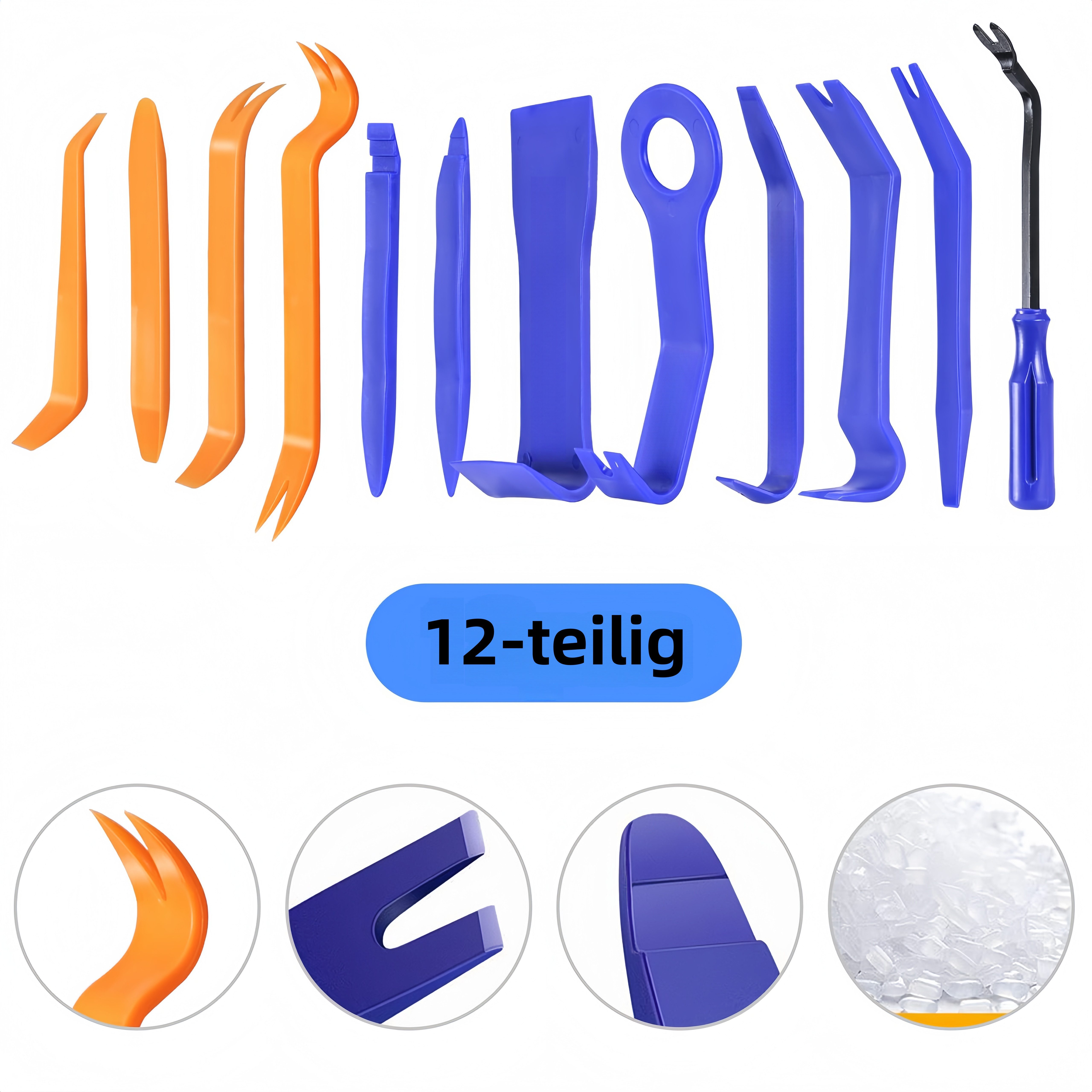FOUORTUNATE-BEE Reparatur-Set 12-teiliges Hebelwerkzeug-Set für Auto-Innenverkleidung, 12-St.