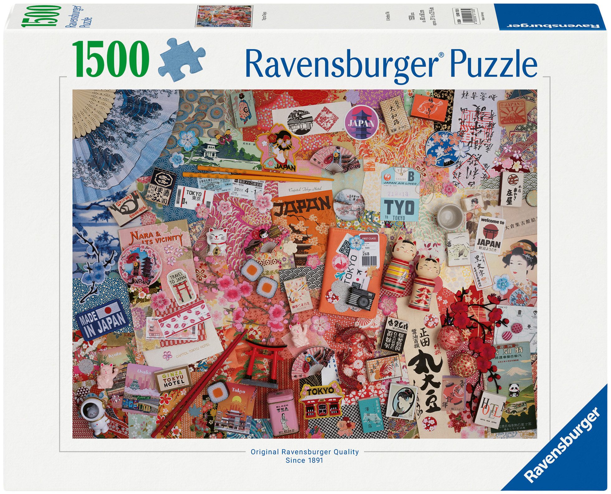Ravensburger Puzzle Reise nach Tokio, 1500 Puzzleteile, Made in Germany