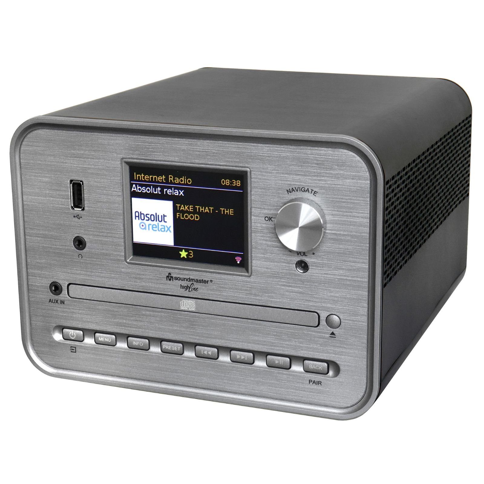 ICD1050SW Internetradio CD-Player WLAN DAB+ Bluetooth USB MP3 Stereo Internet-Radio