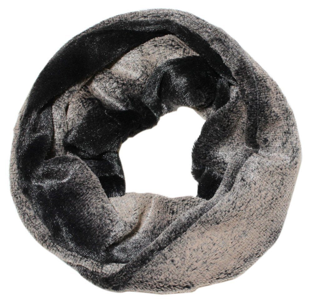 Loop Kunstpelz Loop Schal Damen Kunstfell Schlauchschal mit Muster