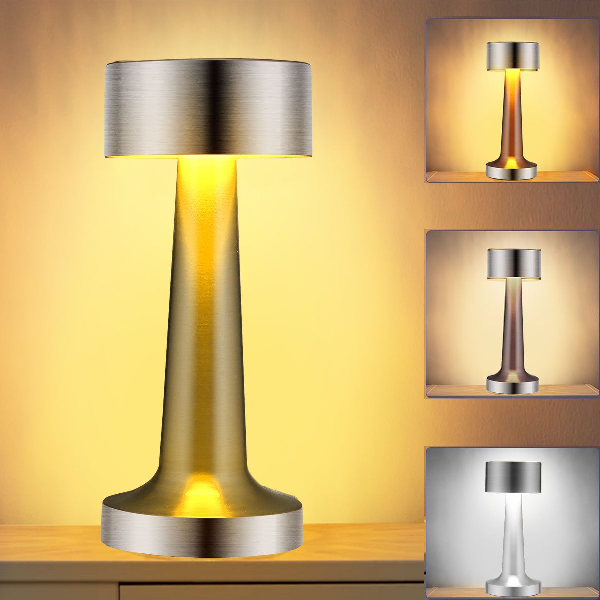 oyajia LED Tischleuchte Touch Dimmbar Tischlampe, günstig online kaufen