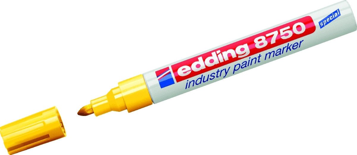 edding Permanentmarker Glanzlack-Marker edding 8750 industry paint marker gelb