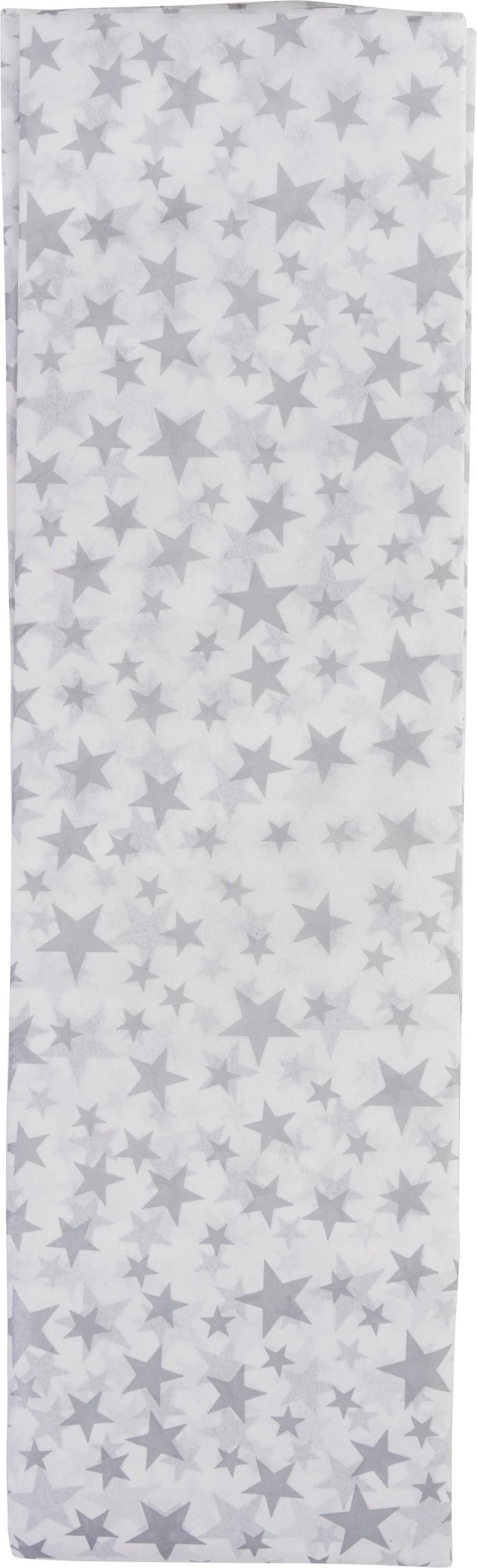 CLAIREFONTAINE Seidenpapier Sterne, 4 Bogen Silber | Papier