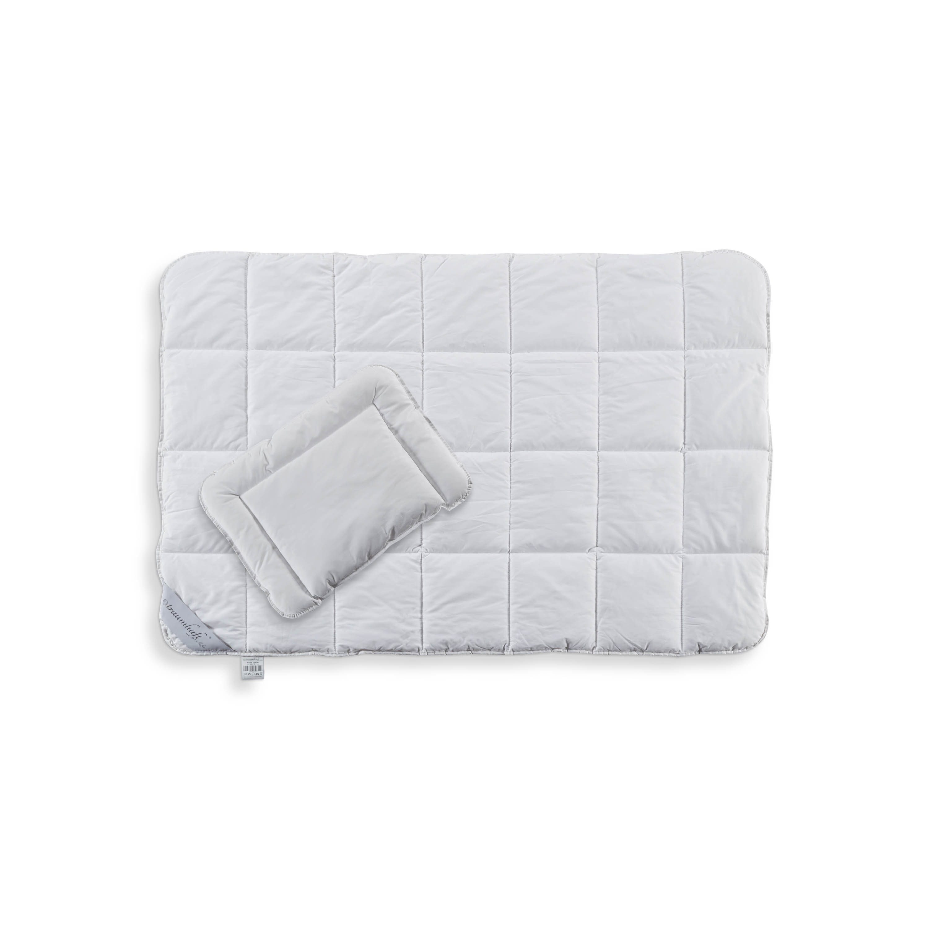 Betten-ABC Bettdecke + Kopfkissen für Babys- und Kinder mit Karo-Steppung, günstig online kaufen