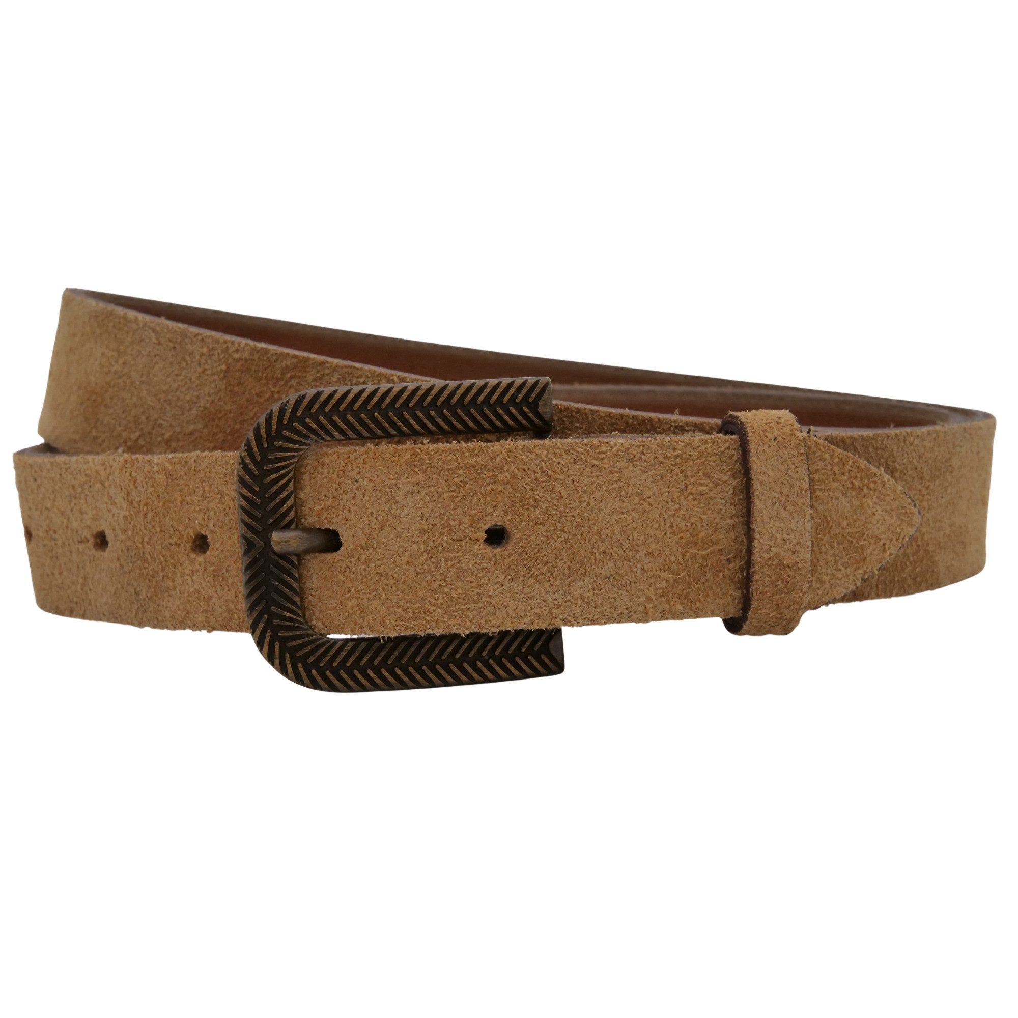 Ledergürtel AnnaMatoni Damen Ledergürtel in hochwertigem Velour Leder 3cm