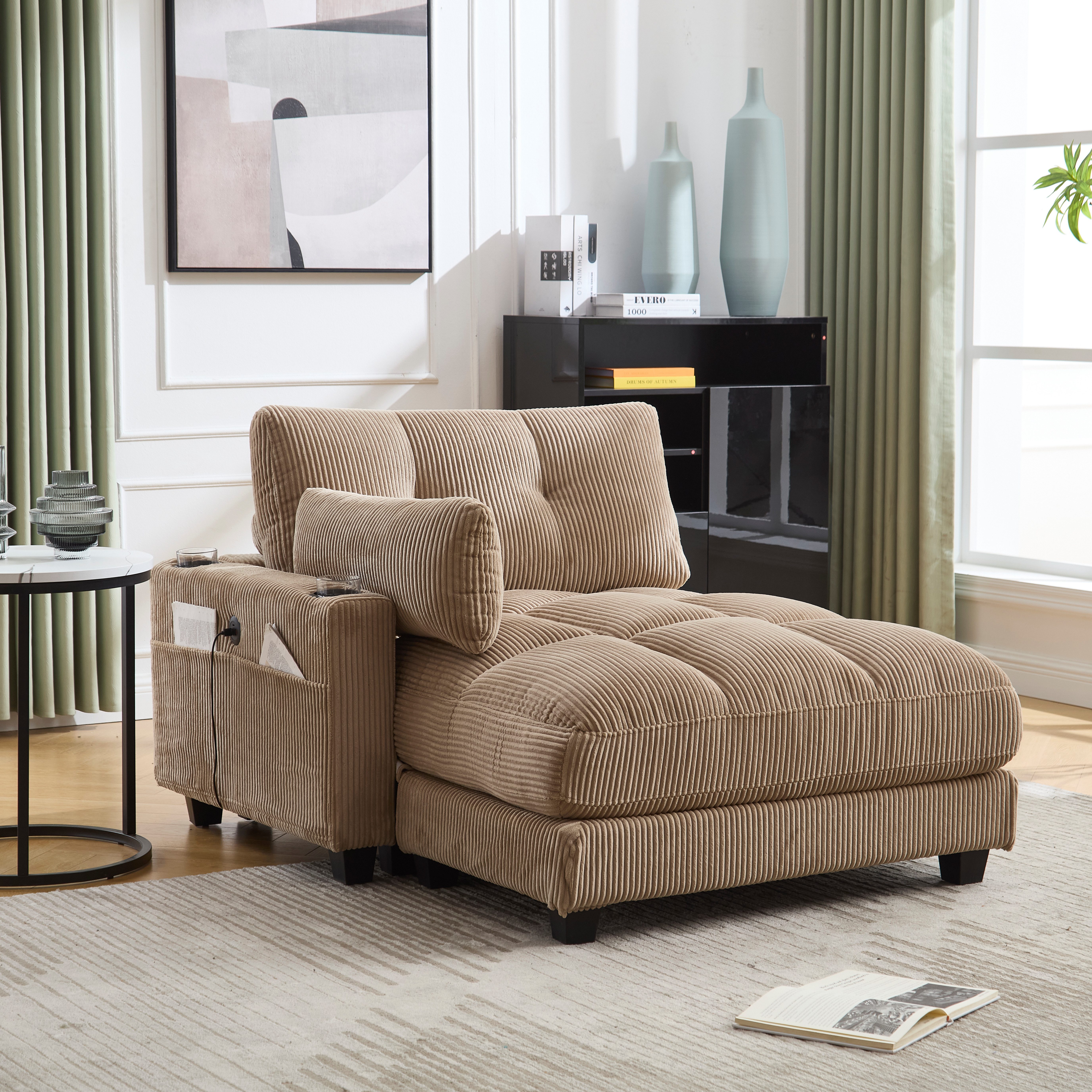 Odikalo Loungesofa Einzelsofa Freizeitsofa Palmensessel handgeländer günstig online kaufen