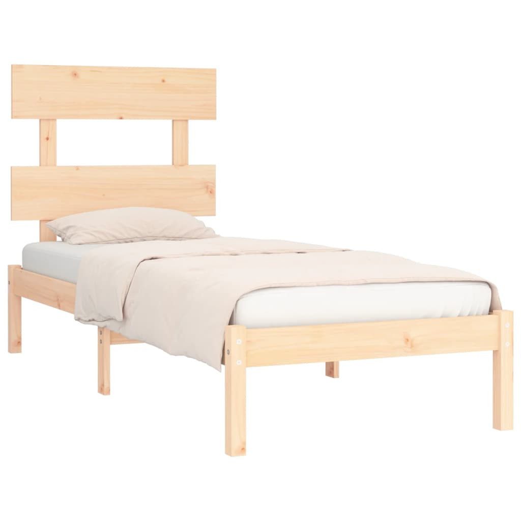 vidaXL Bett Massivholzbett 90x200 cm