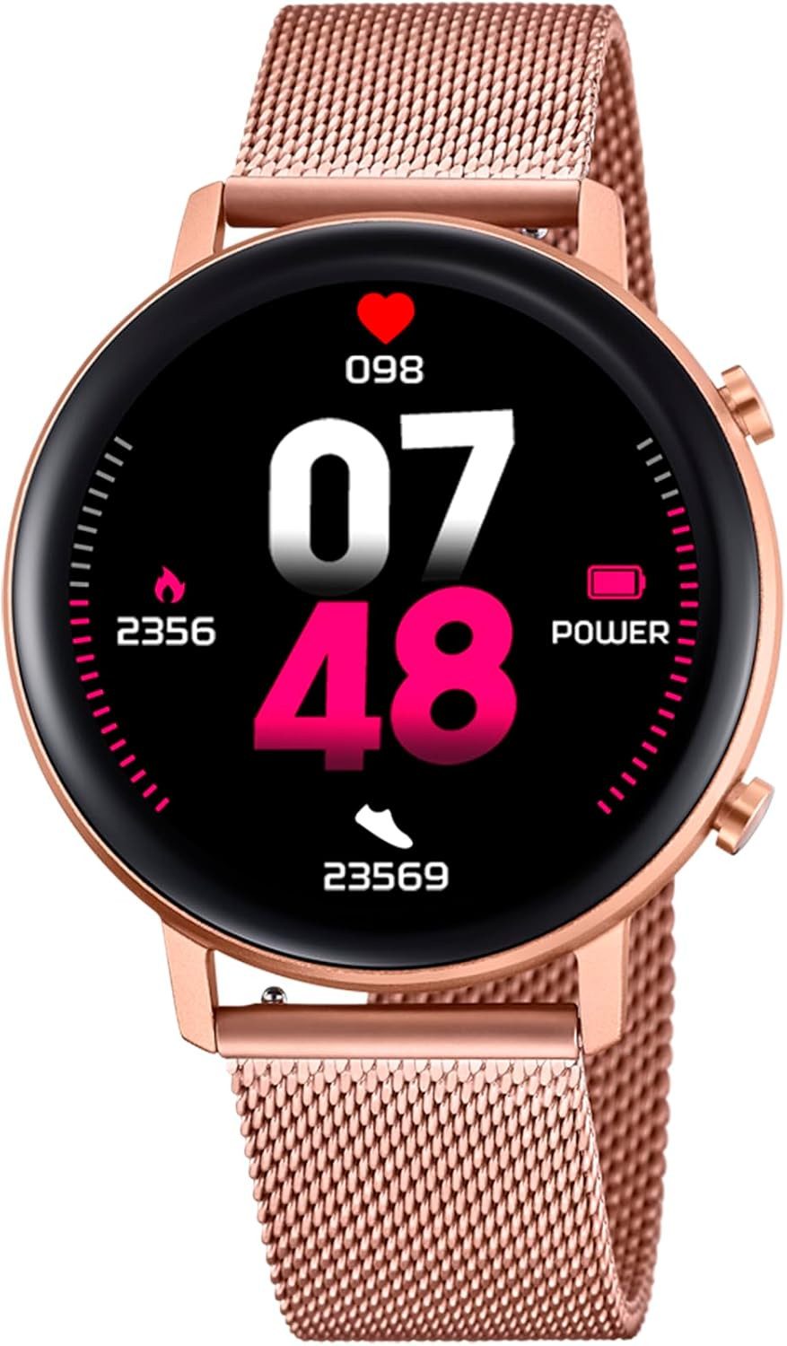Lotus 50042/1 Smartwatch (1,9 cm, android ios), Damen Smartwatch mit 1.85" Display, IP68 Schutz