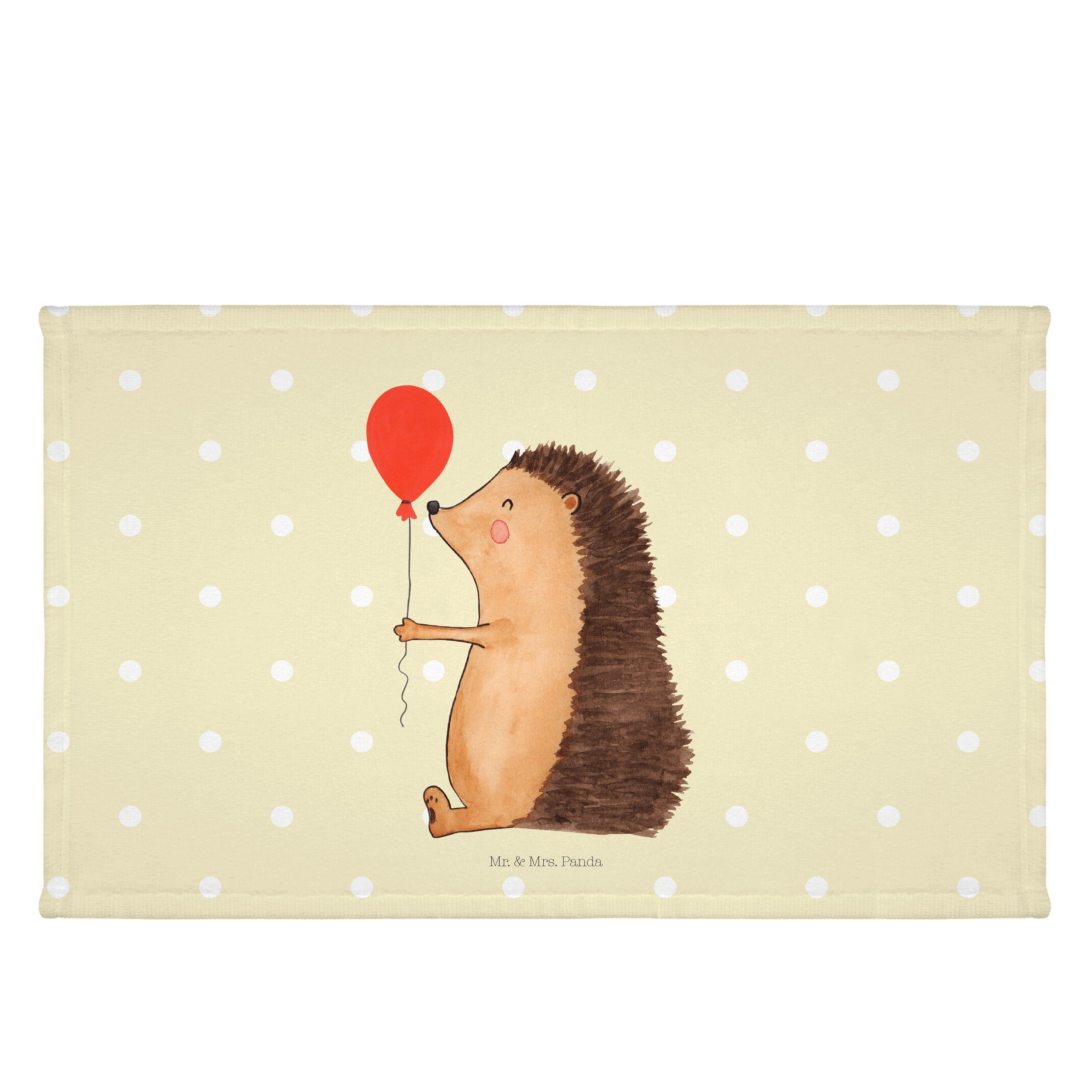 Mrs. - - Pastell Handtuch Panda Igel mit Luftballon Geschenk, Handtuch, & Mr. Frotti, (1-St) Sport Gelb