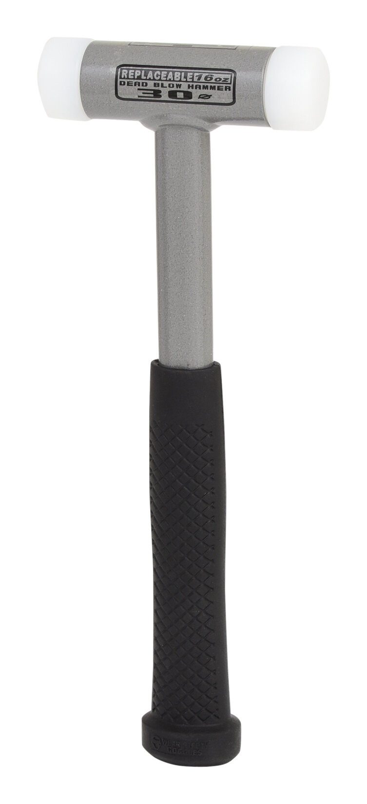 KS Tools Gummihammer, Rückschlagfreier Schonhammer, 480g