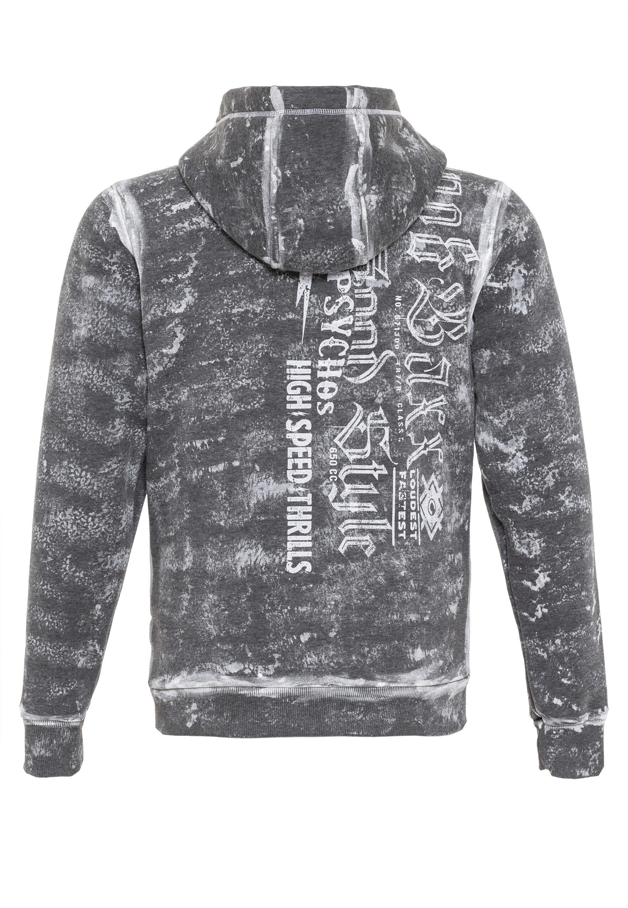 Cipo & Baxx Sweatjacke Jacken (1-tlg) mit auffälligem Print, CL544 – Bild 4 von 5
