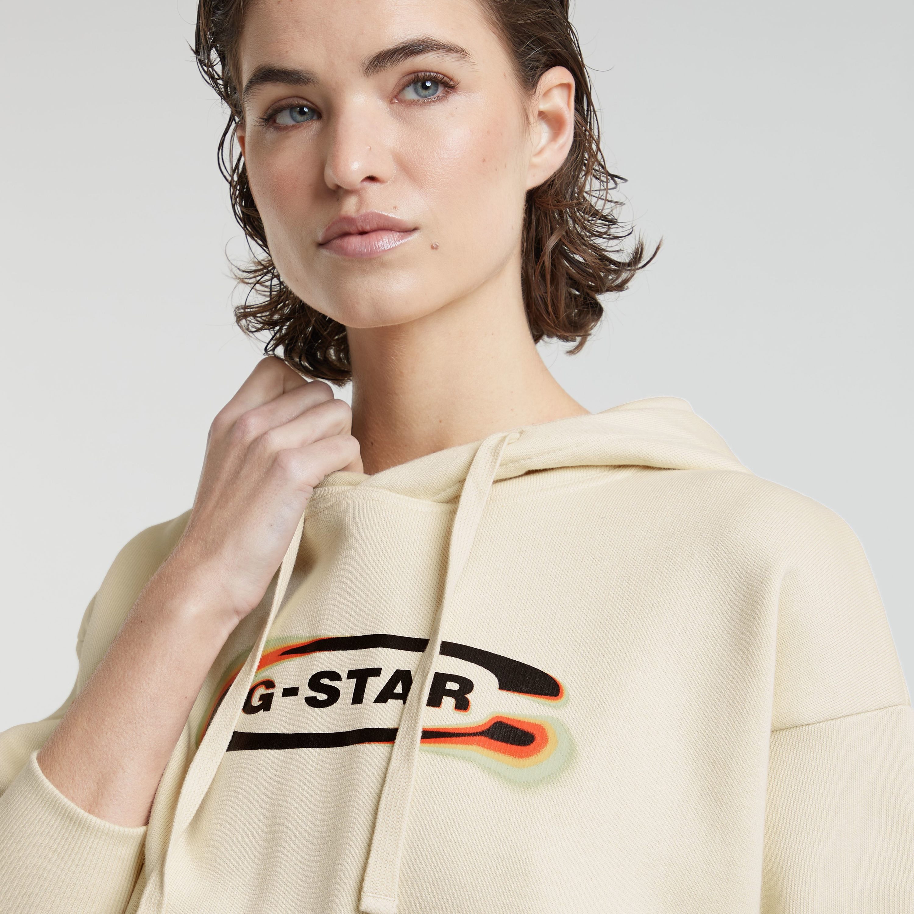 G-STAR Kapuzensweatshirt Old Skool Logo Loose