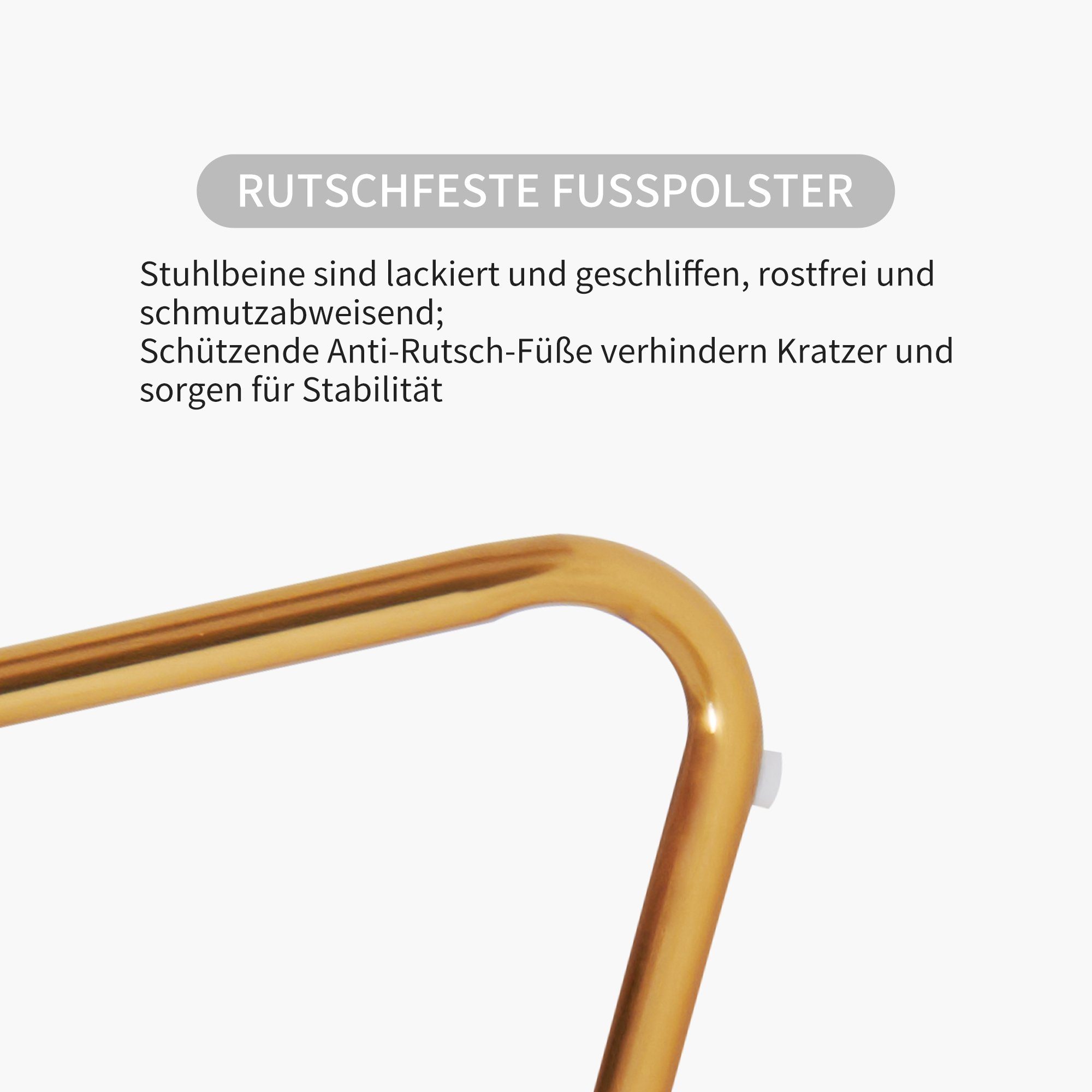 aus Dunkel Polsterstuhl Sessel, Grün Metallbeine Gold Wohnzimmerstuhl Duhome Esszimmerstuhl Loungesessel, Samt,