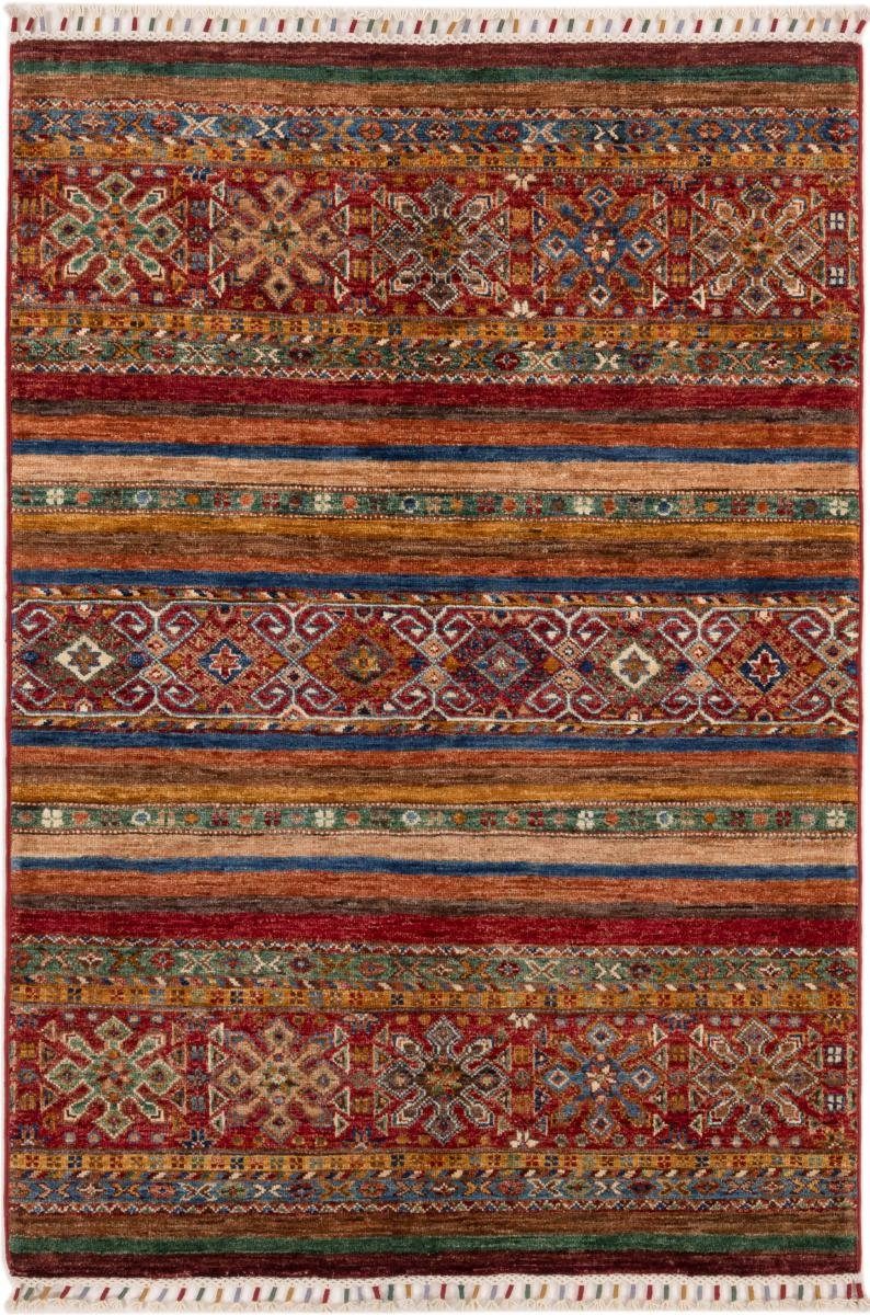 Orientteppich Arijana Shaal 99x150 Handgeknüpfter Orientteppich, Nain Trading, rechteckig, Höhe: 5 mm