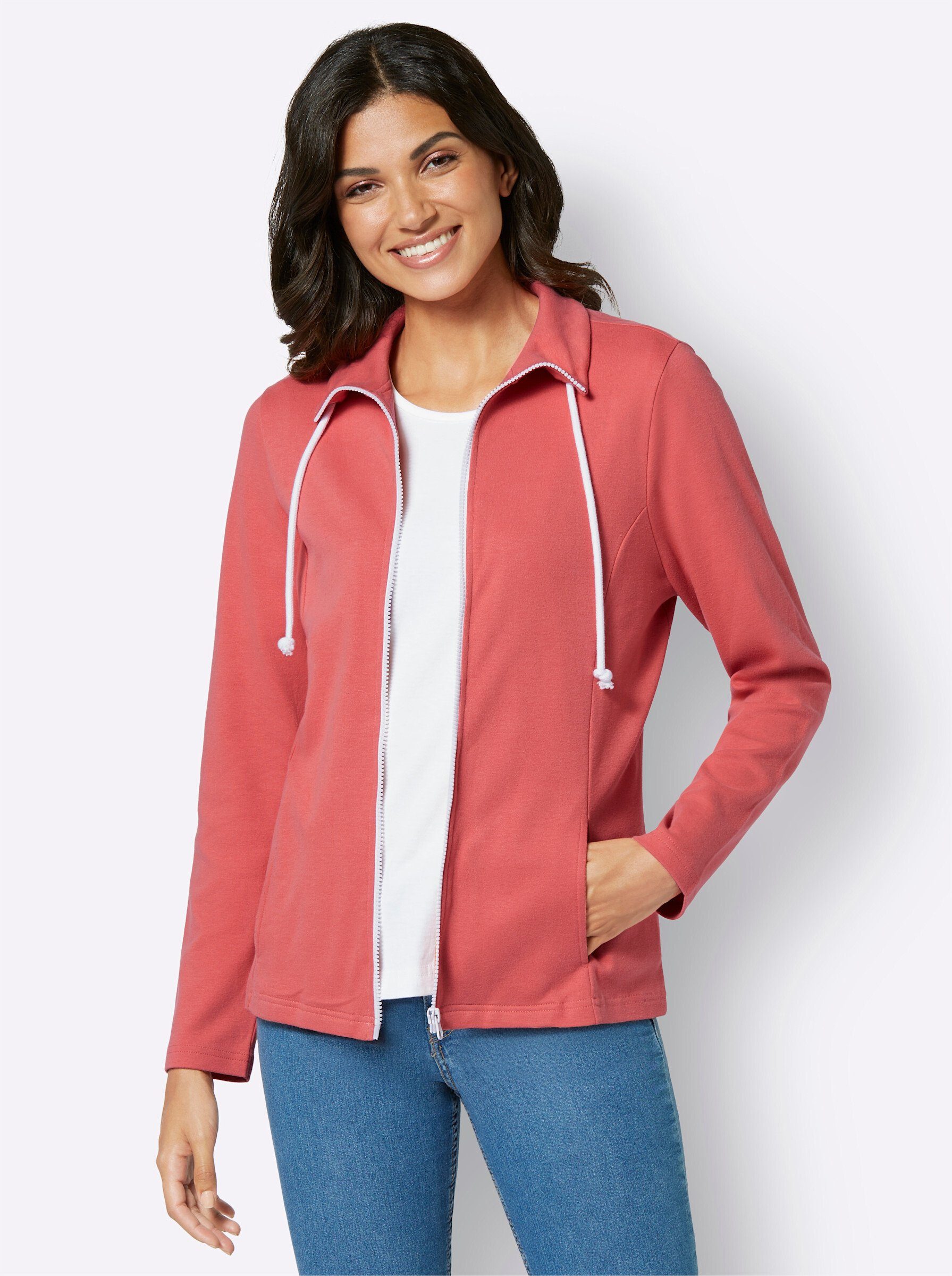 Sieh an! Shirtjacke Sweatjacke