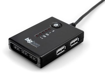 BigBen USB Adapter Converter Kabel + USB-Hub Controller (Abschluss von Sony PS2 Controller an PS3 Konsole oder PC)