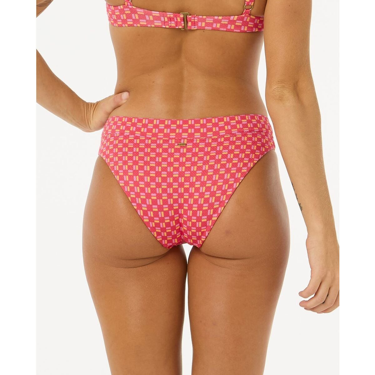 Rip Curl Badeanzug Shell Cove Good Pant Elegantes Damen-Bikiniunterteil aus gestepptem Lurex mit niedrigem