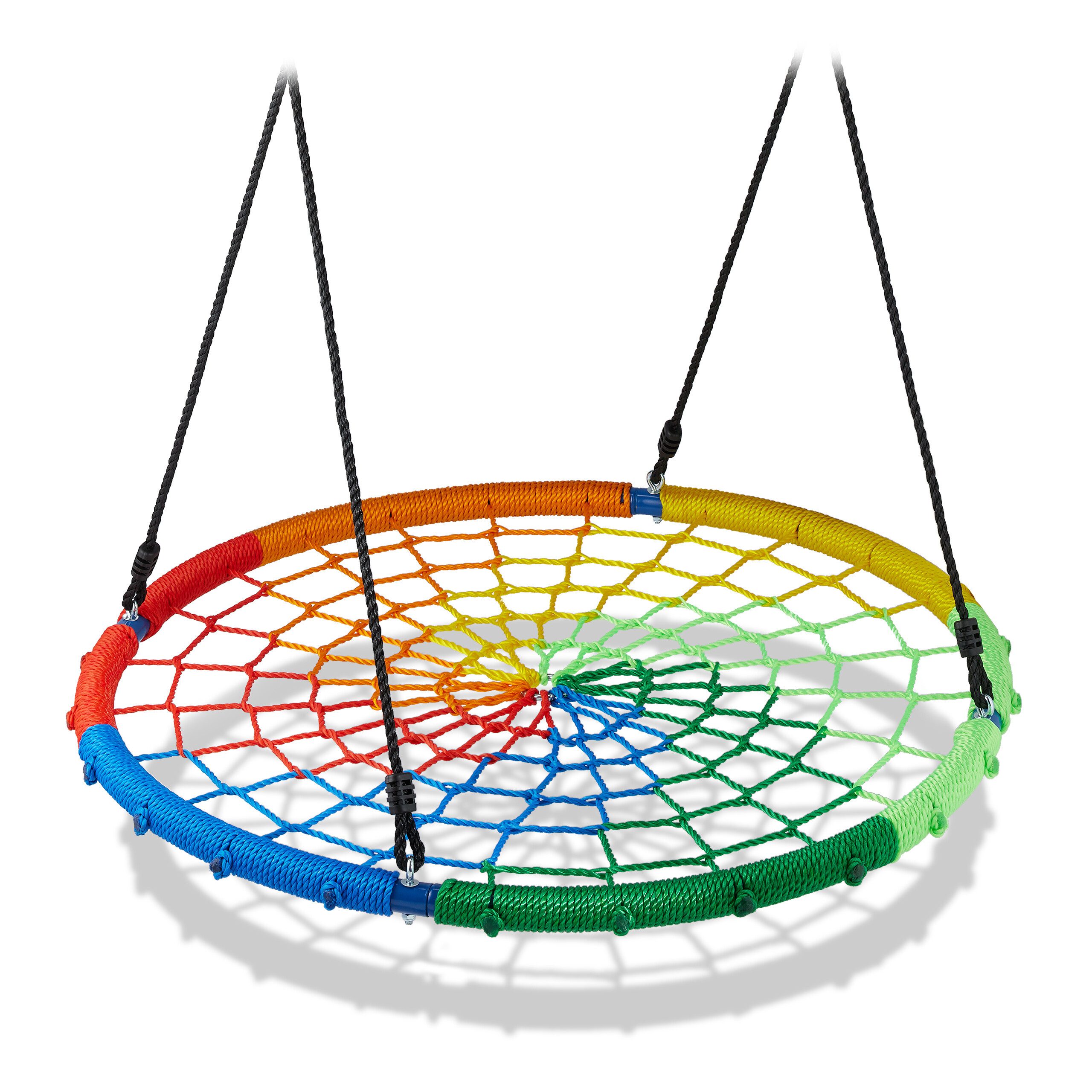 relaxdays Nestschaukel Farbenfrohe Nestschaukel 100 cm günstig online kaufen
